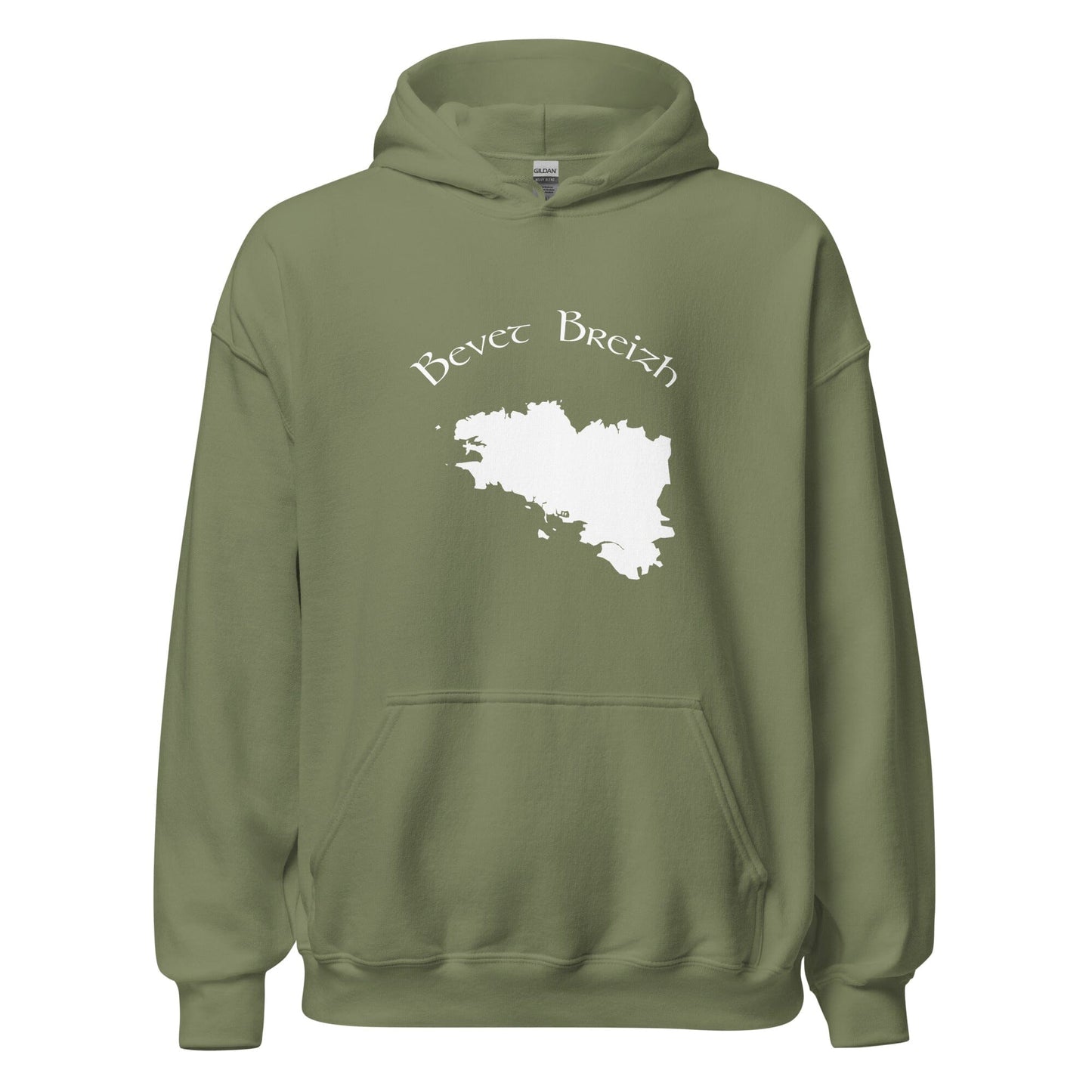 Sweatshirt à capuche pour femme Bevet Breizh sweat-shirt Bevet Breizh Vert Militaire S