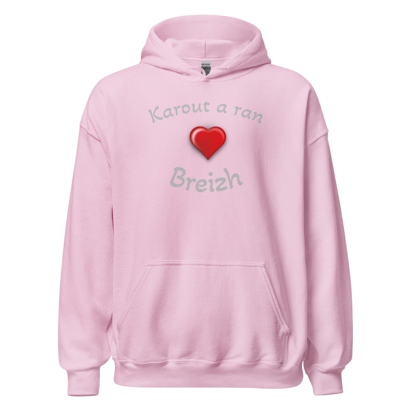 Sweatshirt à capuche pour femme Karout a ran Breizh sweatshirt Bevet Breizh Rose Clair S