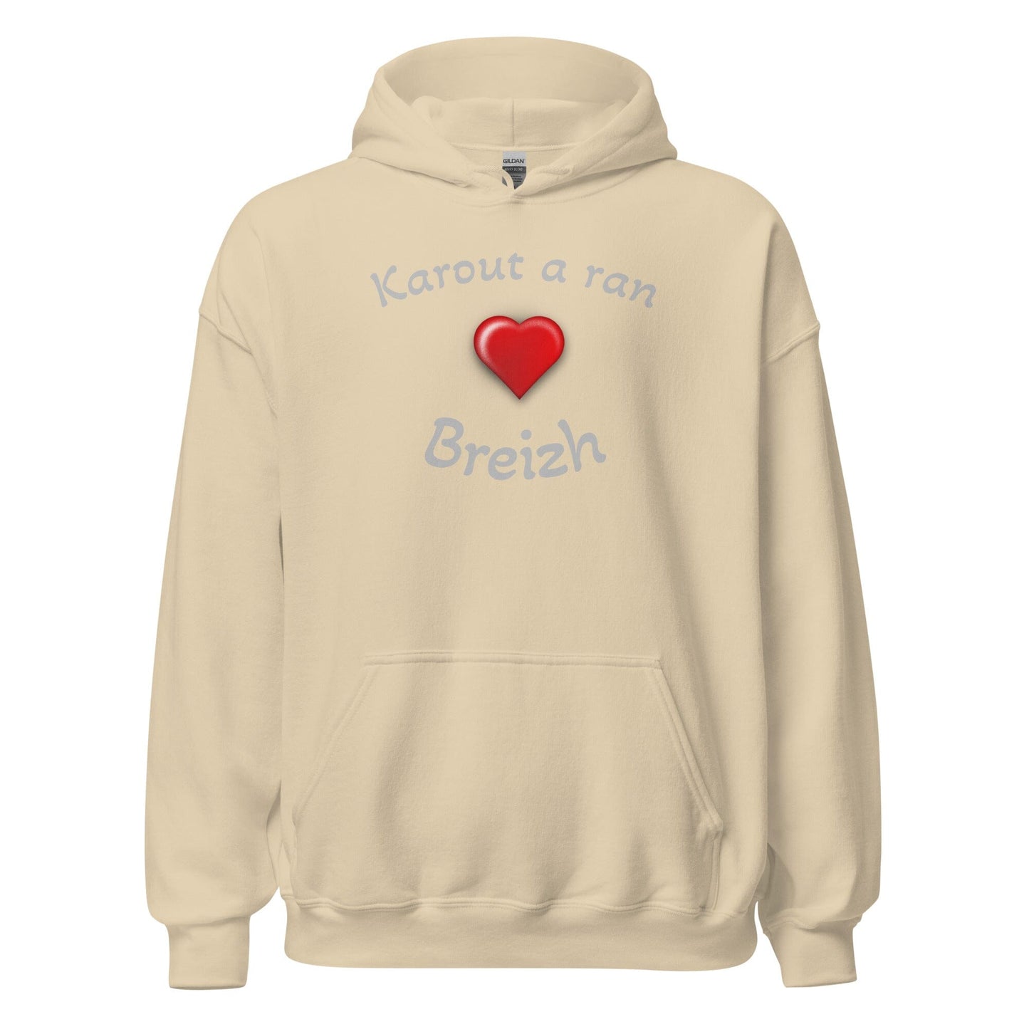 Sweatshirt à capuche pour femme Karout a ran Breizh sweatshirt Bevet Breizh Sable S