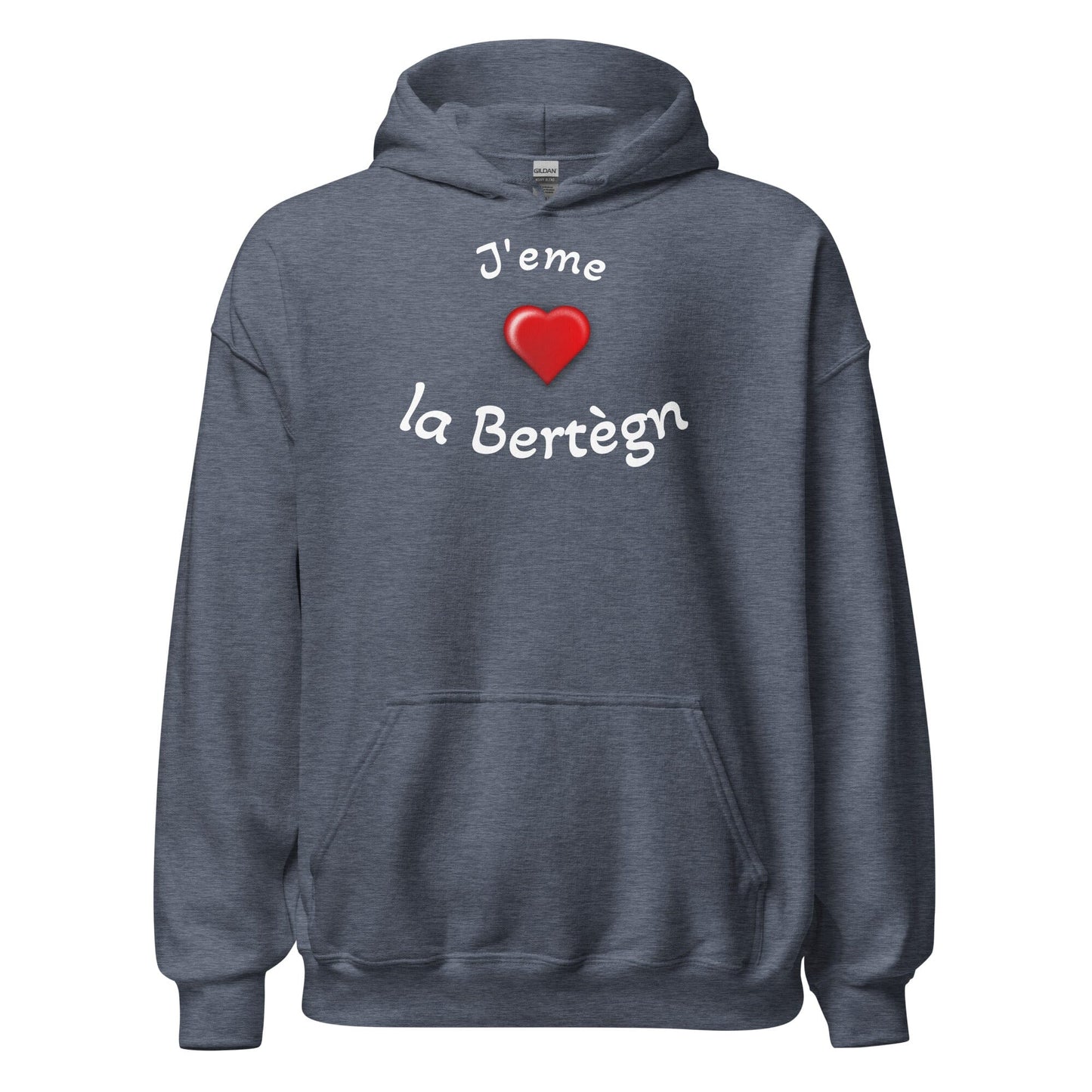 Sweatshirt à capuche pour homme J'eme la Bertègn sweatshirt Bevet Breizh Heather Sport Dark Navy S