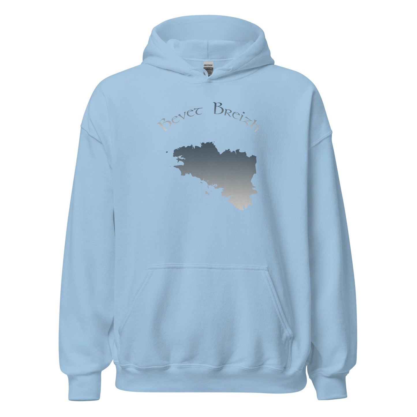 Sweatshirt à capuche unisexe Bevet Breizh Bevet Breizh Bleu Clair S