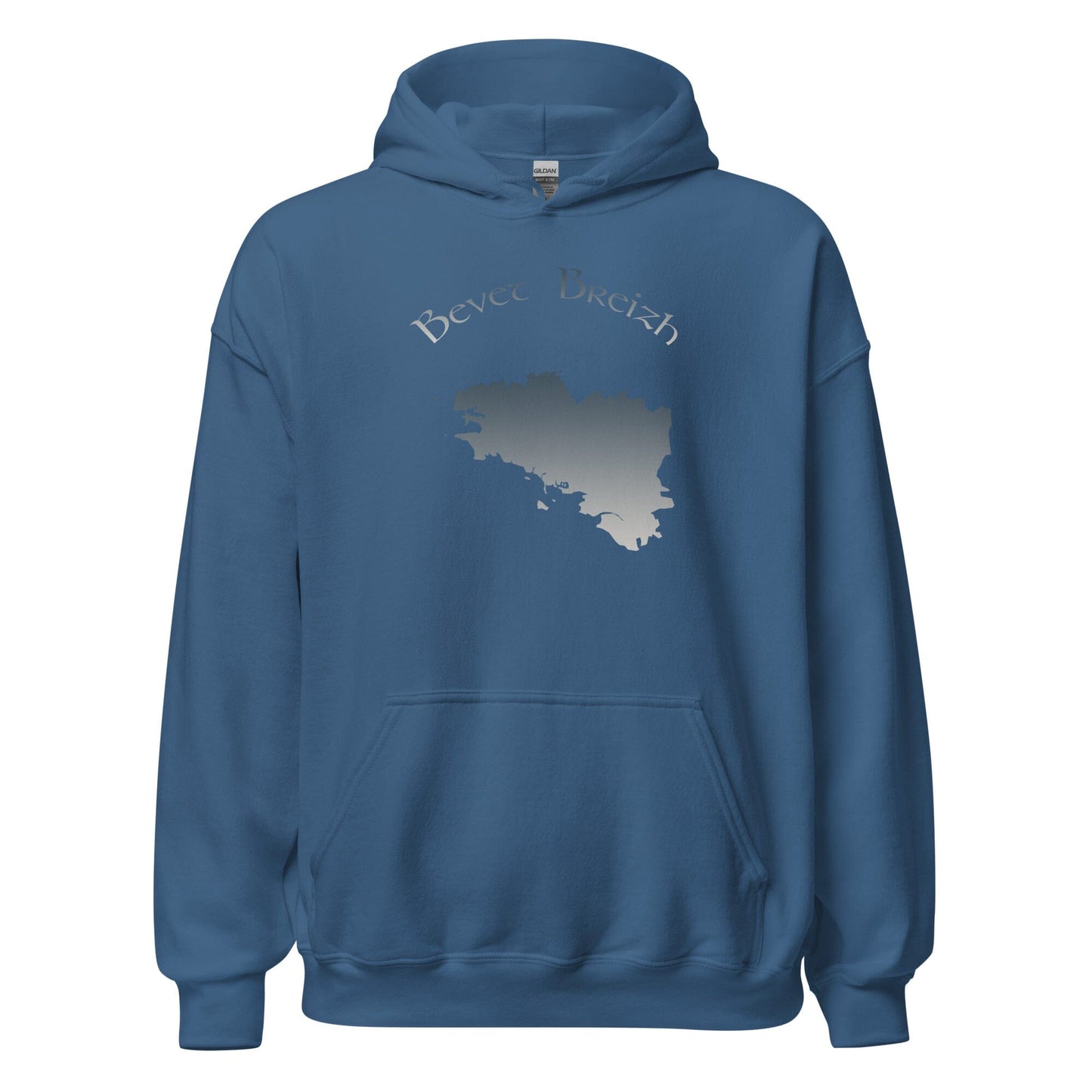 Sweatshirt à capuche unisexe Bevet Breizh Bevet Breizh Bleu Indigo S