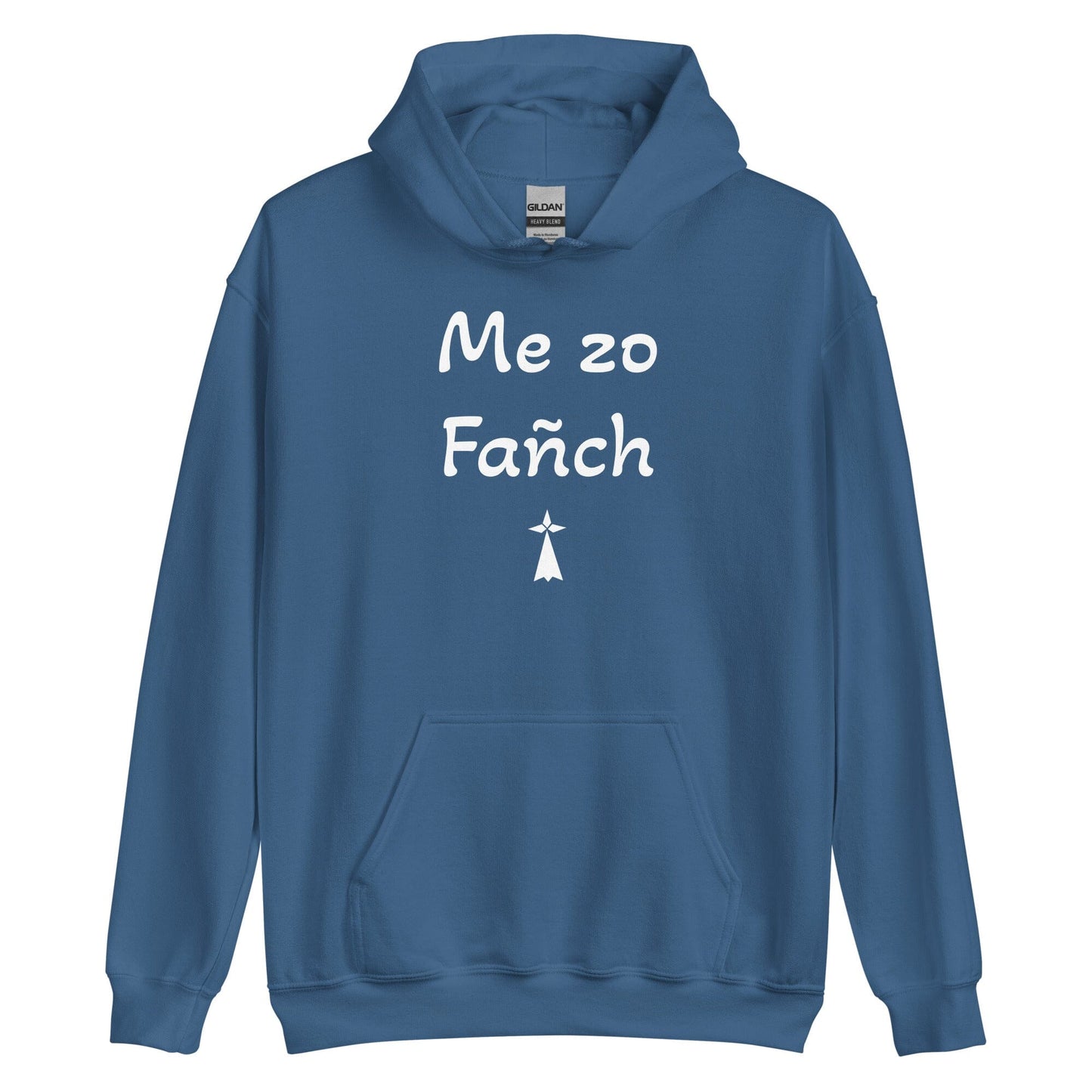 Sweatshirt à capuche unisexe me zo Fañch sweat-shirt Bevet Breizh Bleu Indigo S