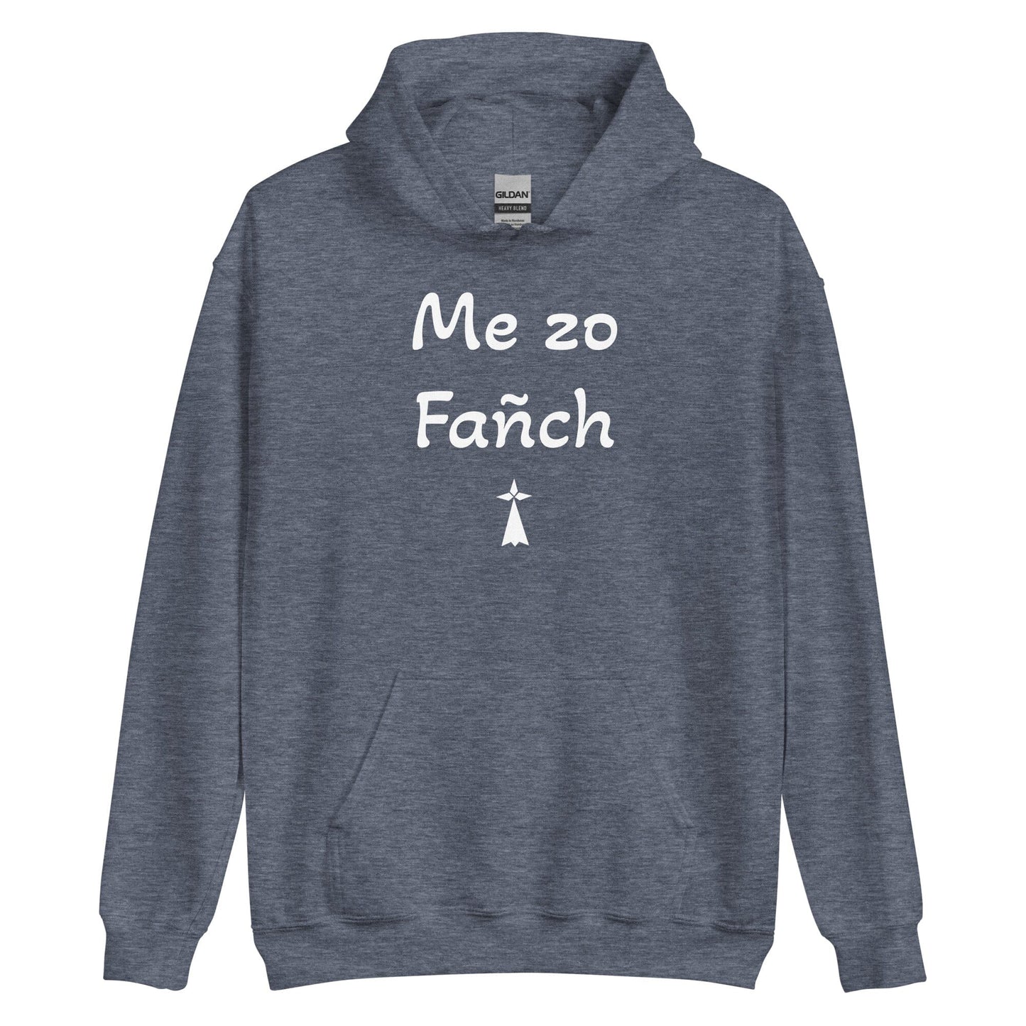 Sweatshirt à capuche unisexe me zo Fañch sweat-shirt Bevet Breizh Heather Sport Dark Navy S