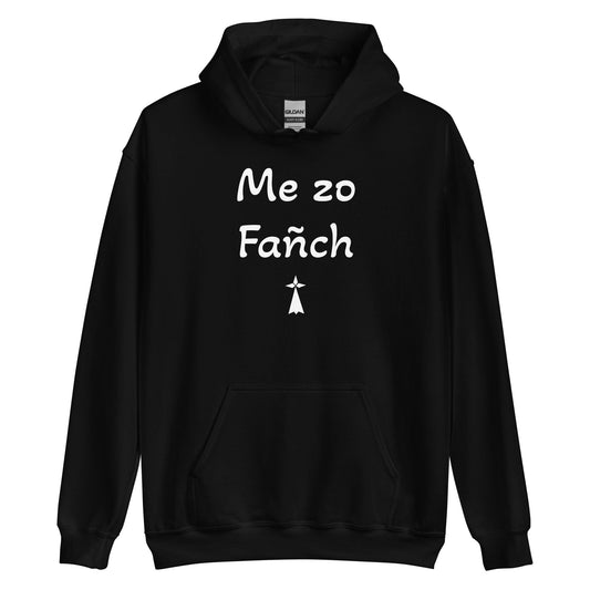 Sweatshirt à capuche unisexe me zo Fañch sweat-shirt Bevet Breizh Noir S