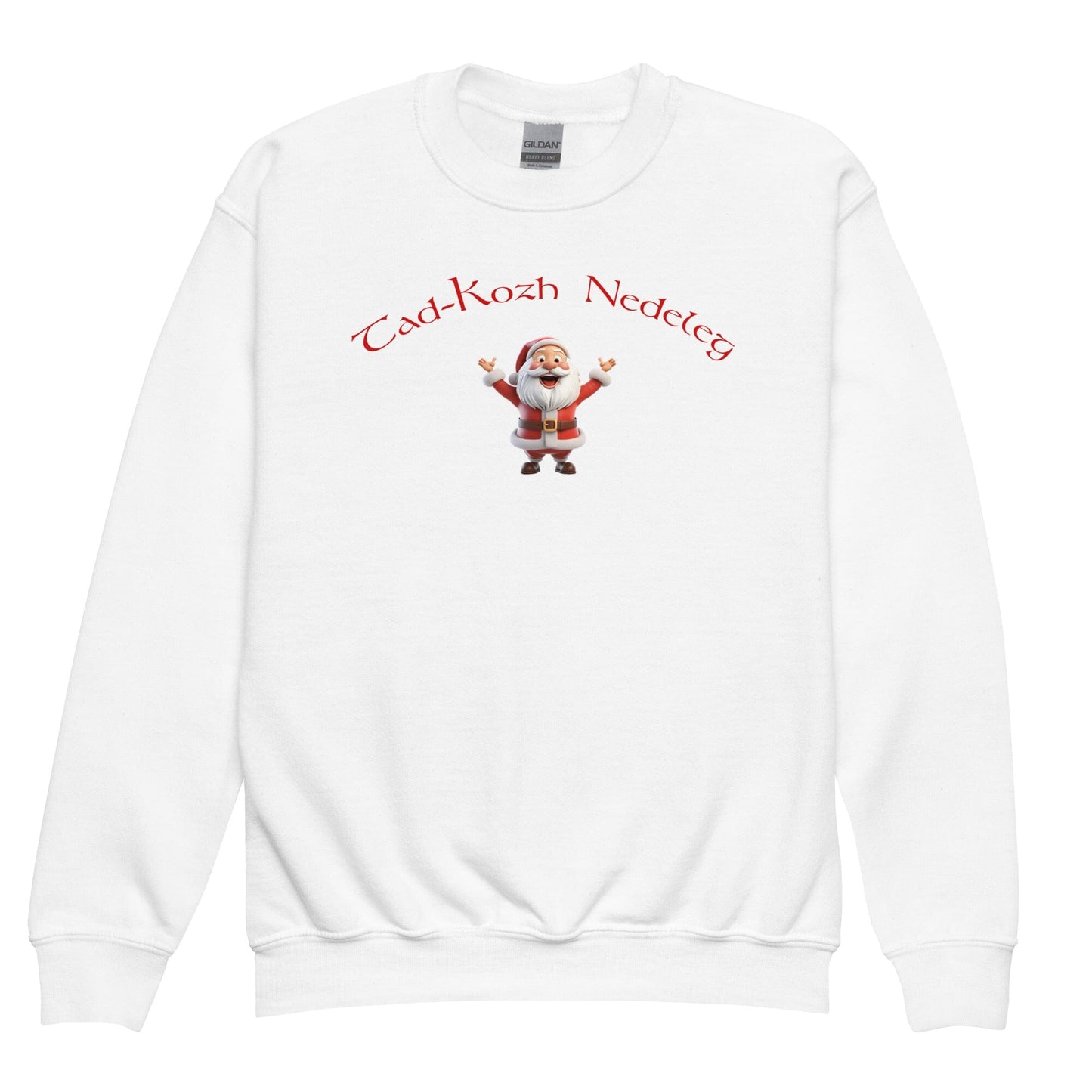 Sweatshirt blanc pour enfant Tadig Kozh Nedeleg Bevet Breizh