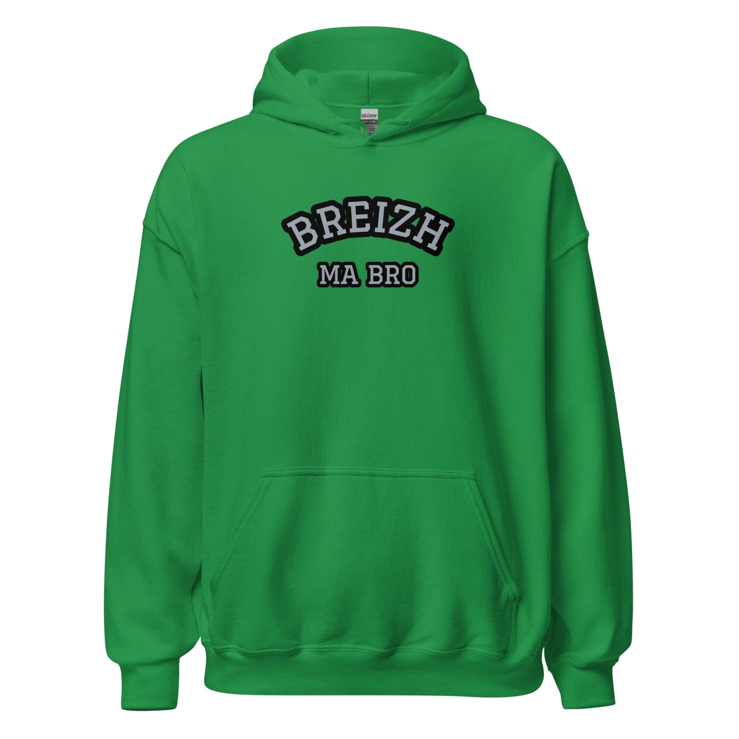 Sweatshirt Breizh ma bro unisexe à capuche sweatshirt Bevet Breizh Vert menthe S