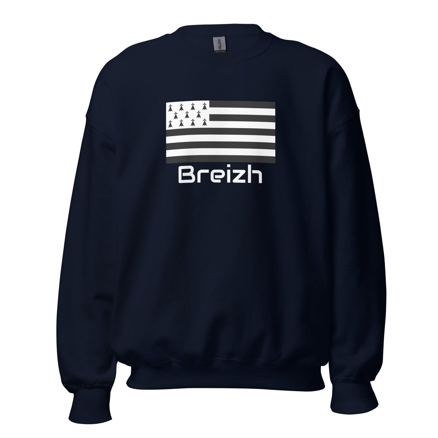 Sweatshirt Gwenn Ha Du Breizh unisexe sweat-shirt Bevet Breizh Bleu Marine 4XL