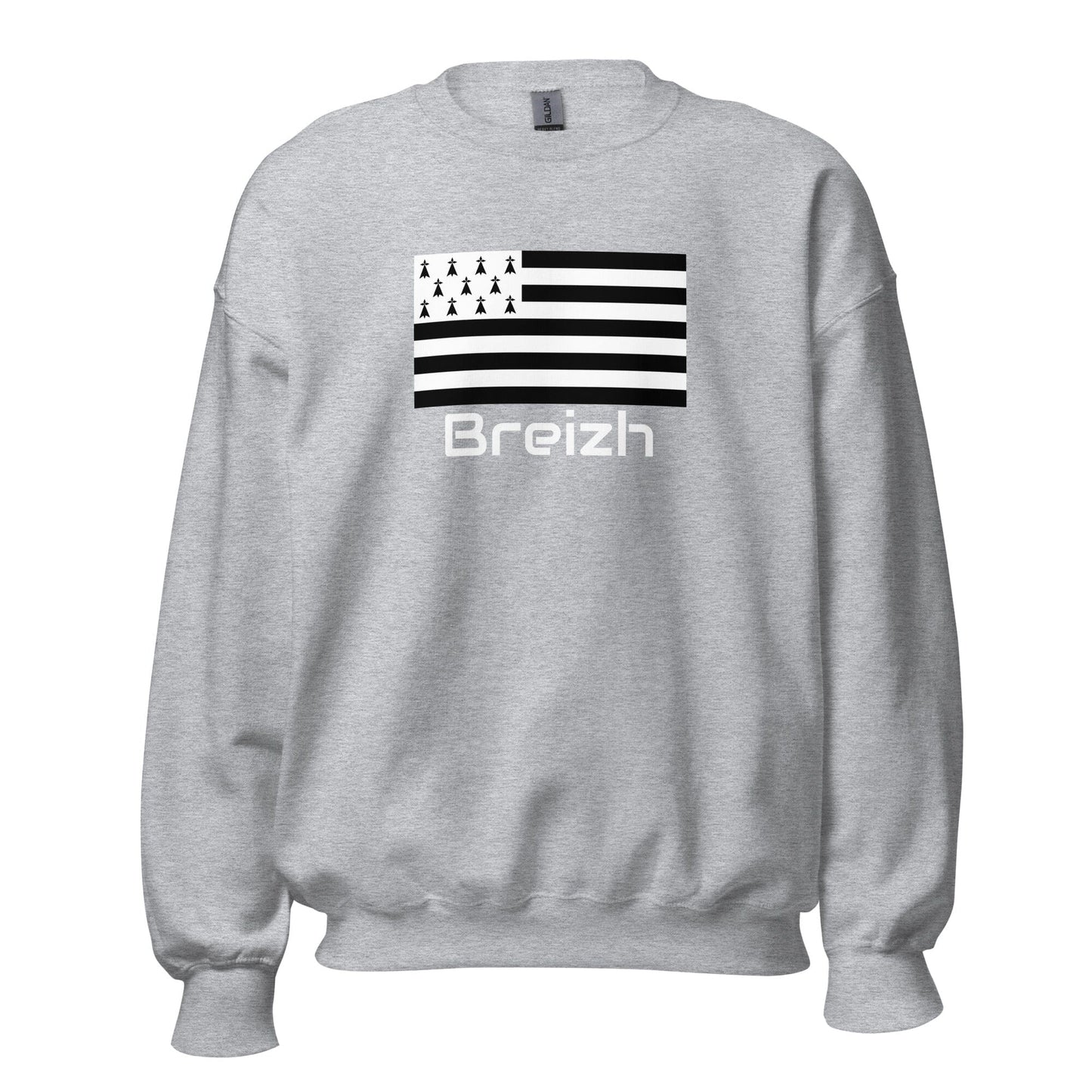 Sweatshirt Gwenn Ha Du Breizh unisexe sweat-shirt Bevet Breizh Gris Sport S