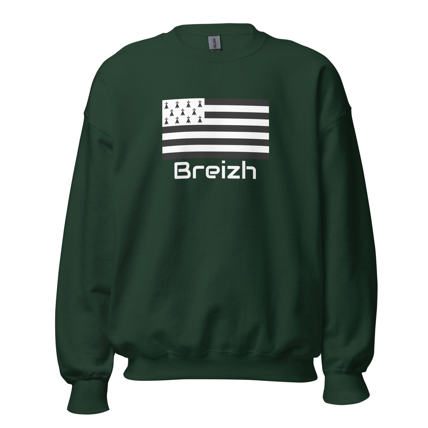 Sweatshirt Gwenn Ha Du Breizh unisexe sweat-shirt Bevet Breizh Vert Forêt 4XL