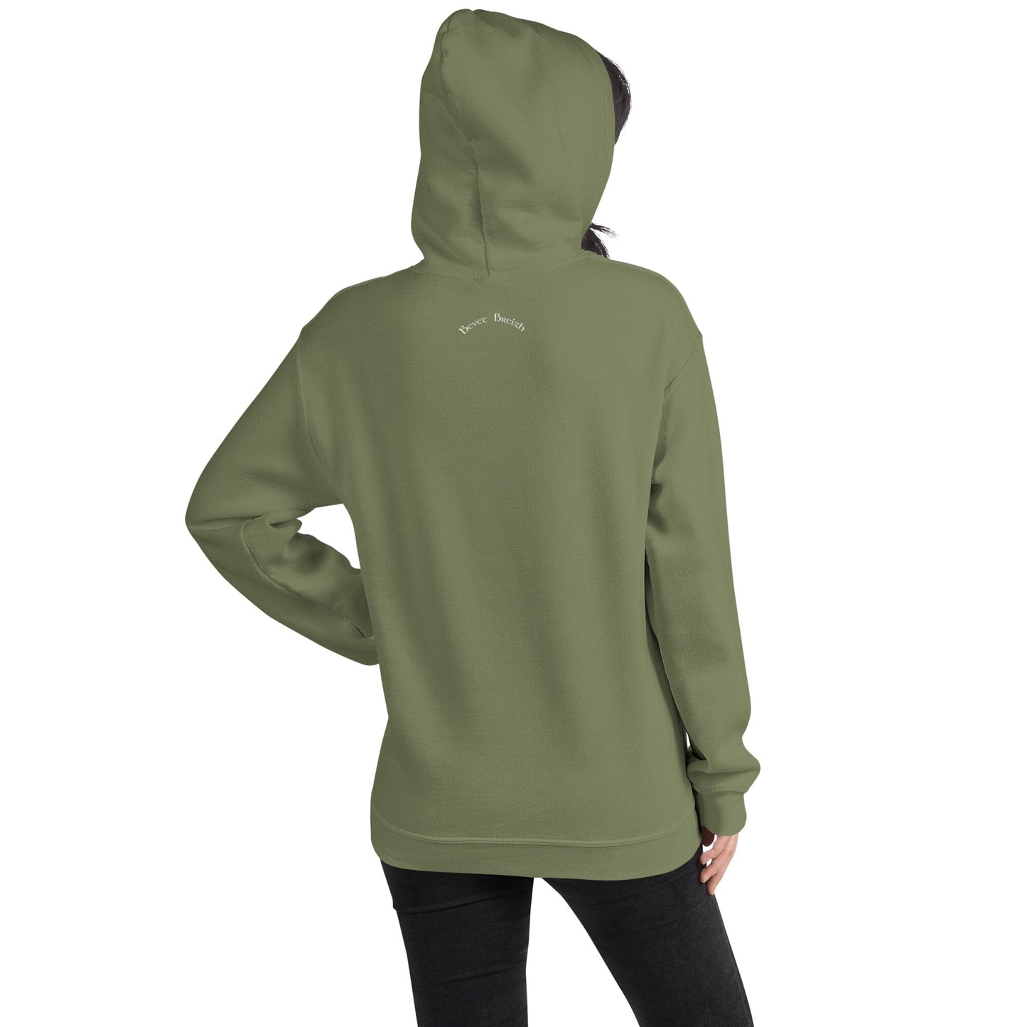 Sweatshirt unisexe à capuche Gwenn Ha Du Bertègn sweat-shirt Bevet Breizh