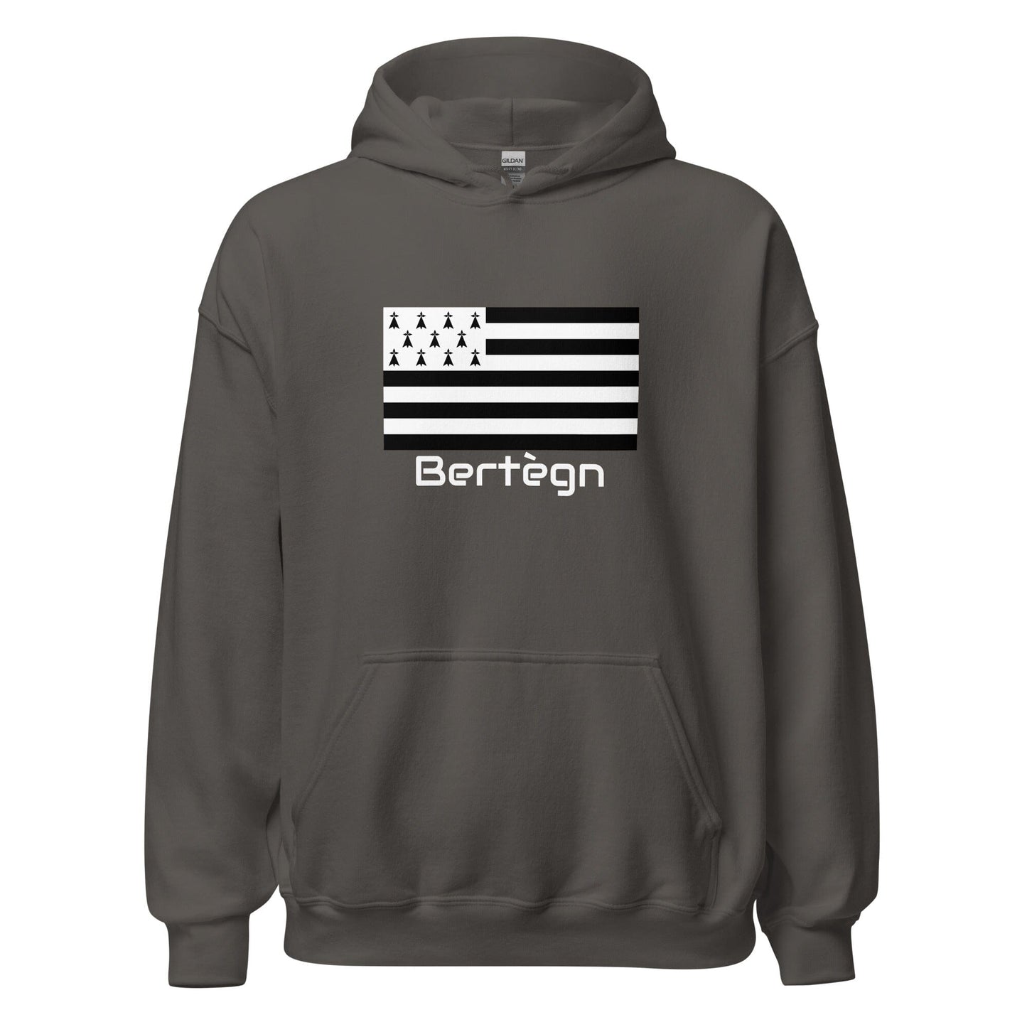 Sweatshirt unisexe à capuche Gwenn Ha Du Bertègn sweat-shirt Bevet Breizh Anthracite S