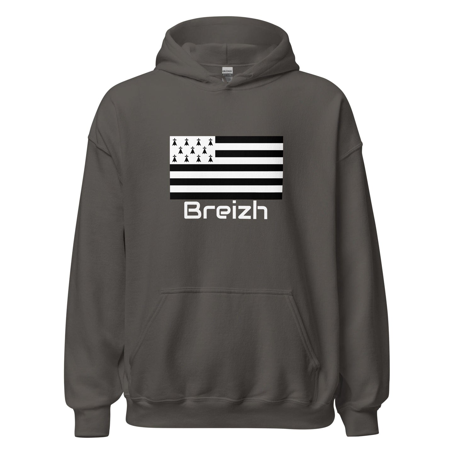 Sweatshirt unisexe à capuche Gwenn Ha Du Breizh sweat-shirt Bevet Breizh Anthracite S
