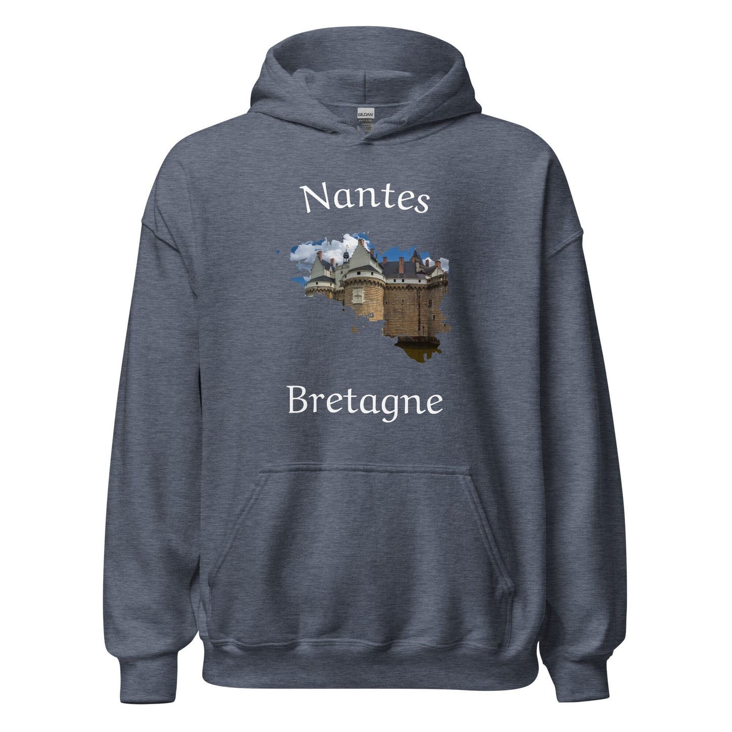 Sweatshirt unisexe à capuche Nantes Bretagne sweat-shirt Bevet Breizh Heather Sport Dark Navy S