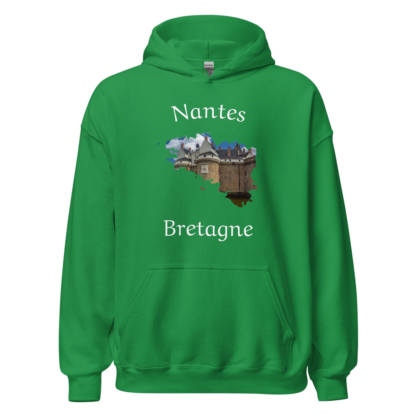 Sweatshirt unisexe à capuche Nantes Bretagne sweat-shirt Bevet Breizh Vert menthe S