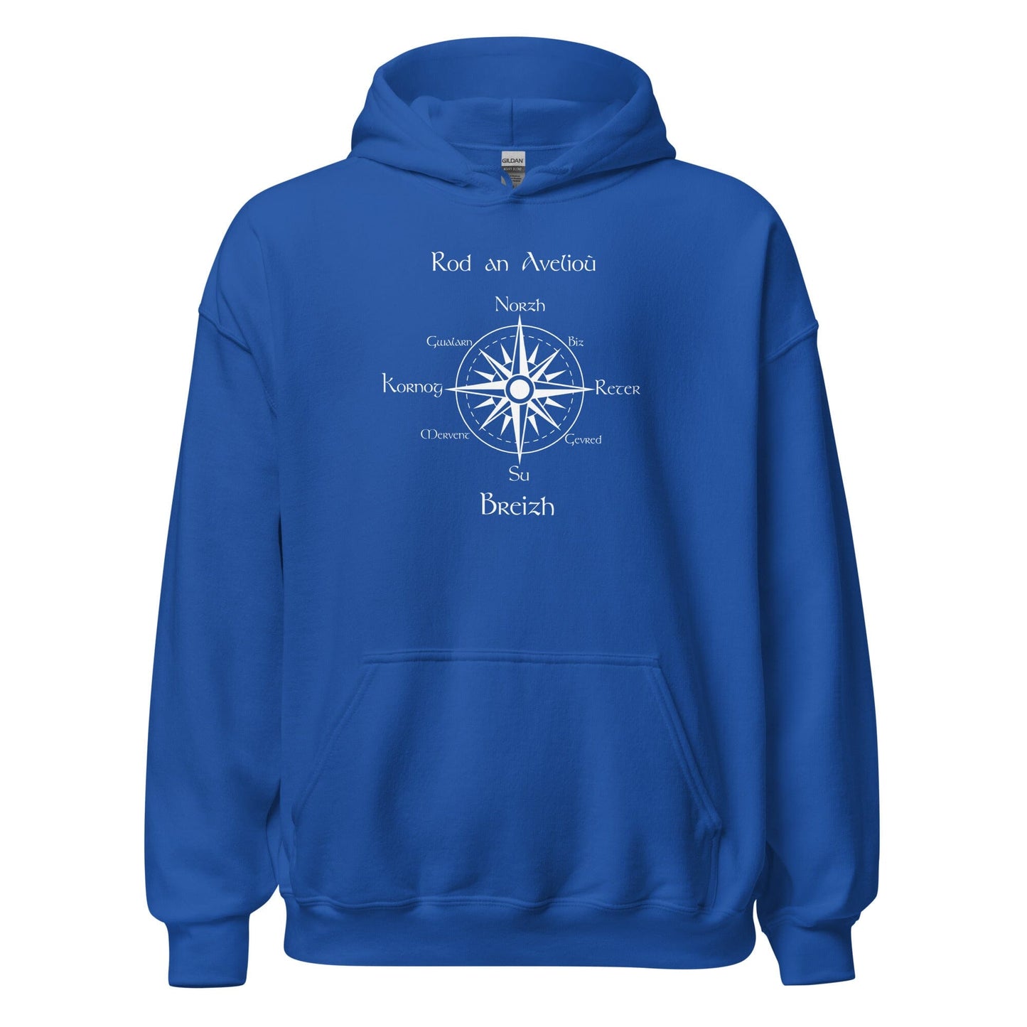 Sweatshirt unisexe à capuche rod an avelioù sweat-shirt Bevet Breizh Bleu Roi S