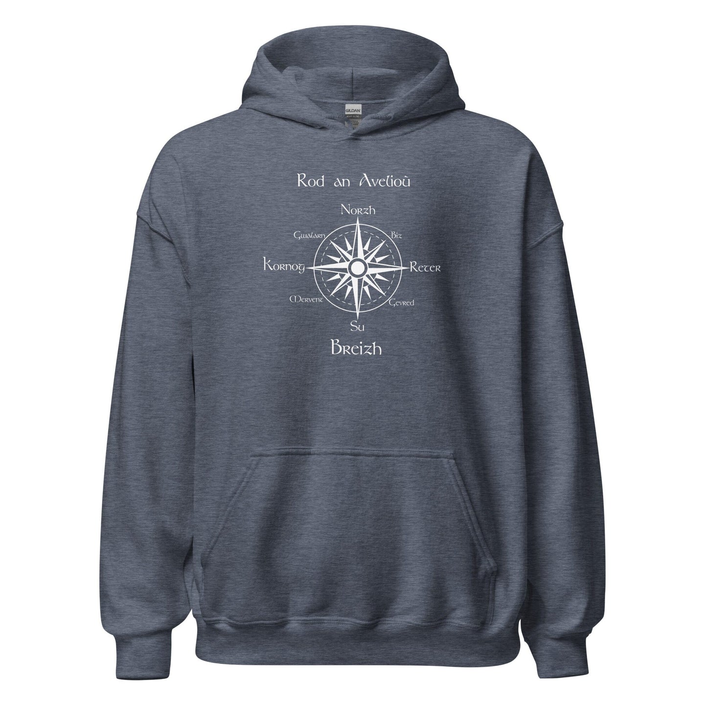 Sweatshirt unisexe à capuche rod an avelioù sweat-shirt Bevet Breizh Heather Sport Dark Navy S