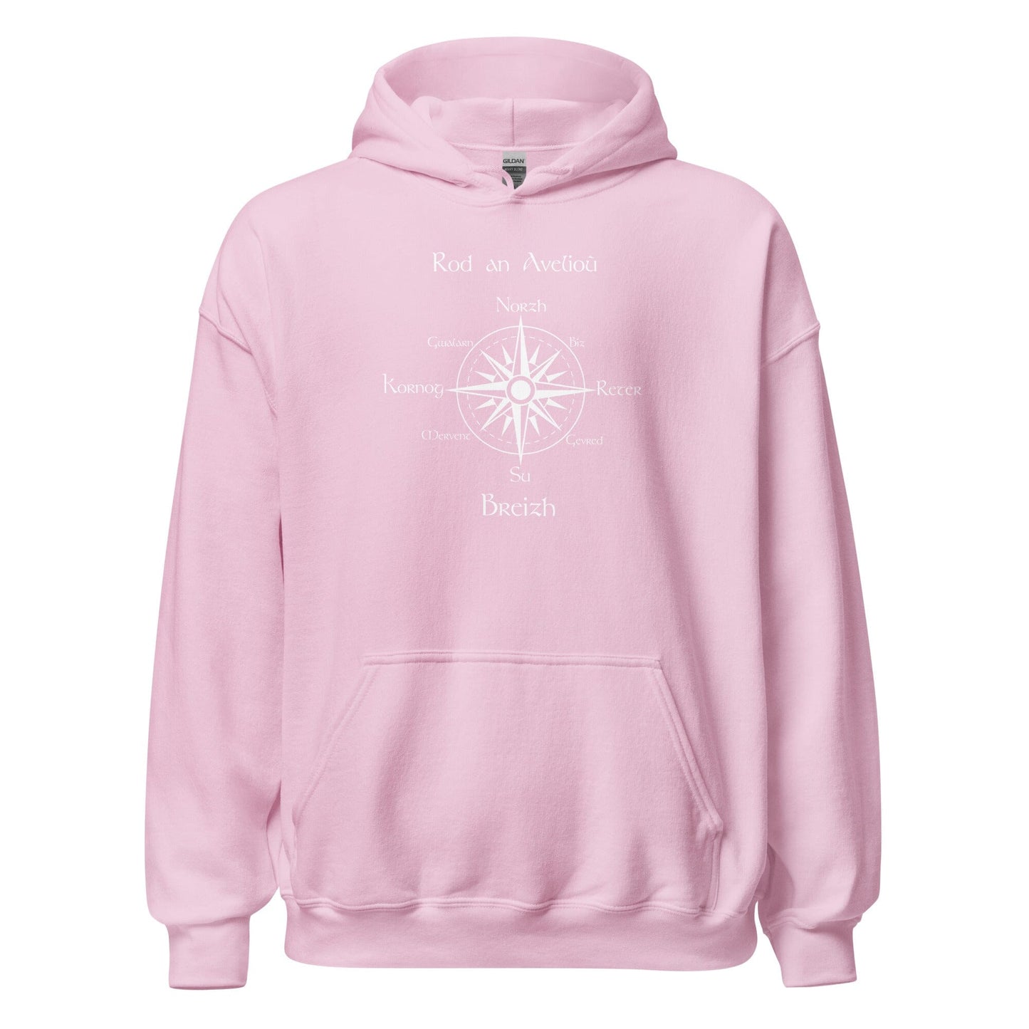Sweatshirt unisexe à capuche rod an avelioù sweat-shirt Bevet Breizh Rose Clair S