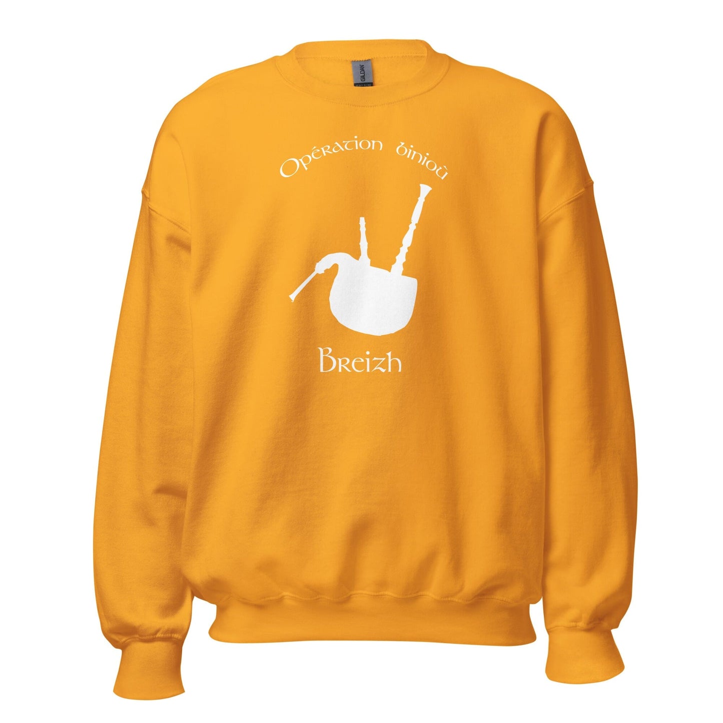Sweatshirt Unisexe à Col Rond opération binioù sweatshirt Bevet Breizh Or S