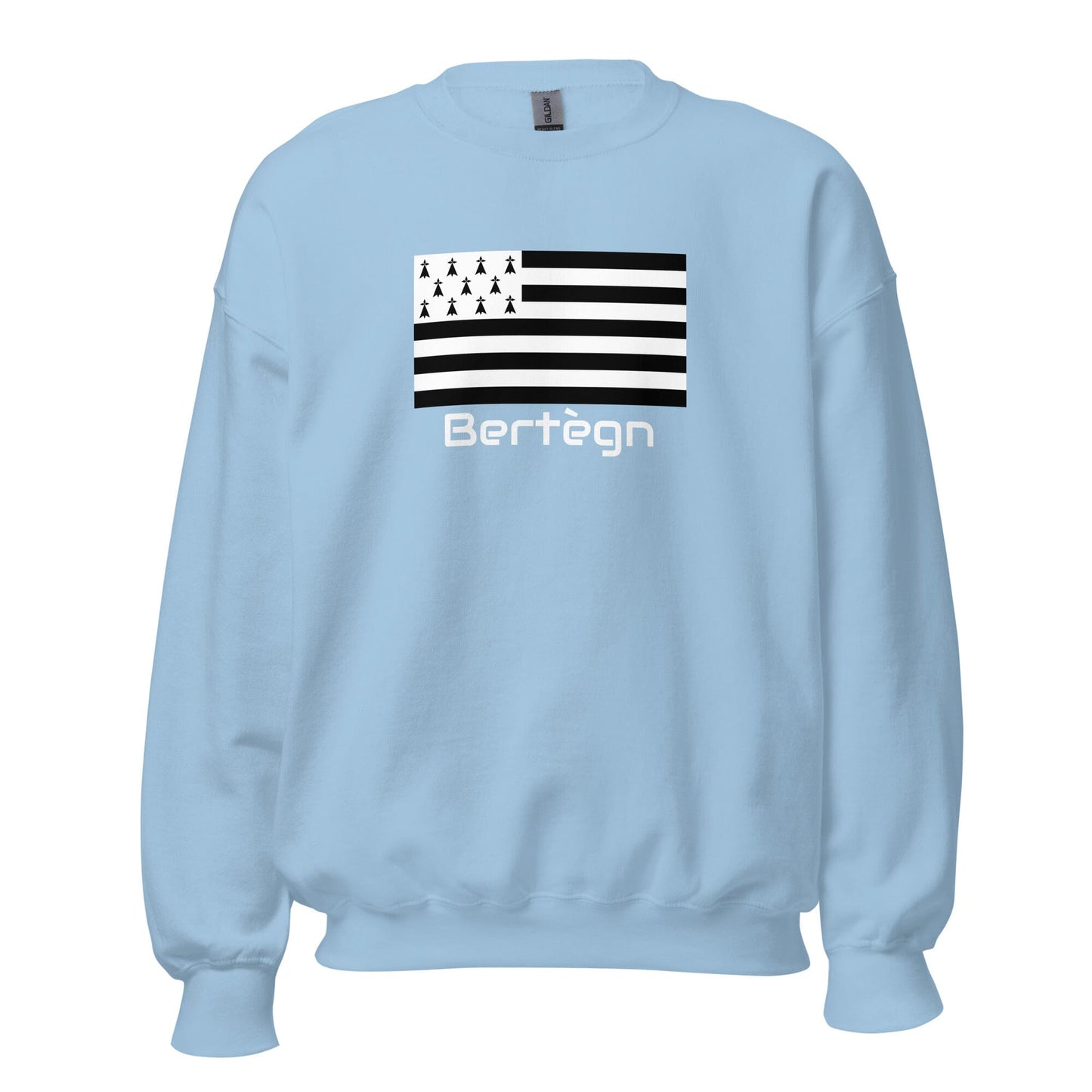 Sweatshirt unisexe Gwenn Ha Du Bertègn sweat-shirt Bevet Breizh Bleu Clair S