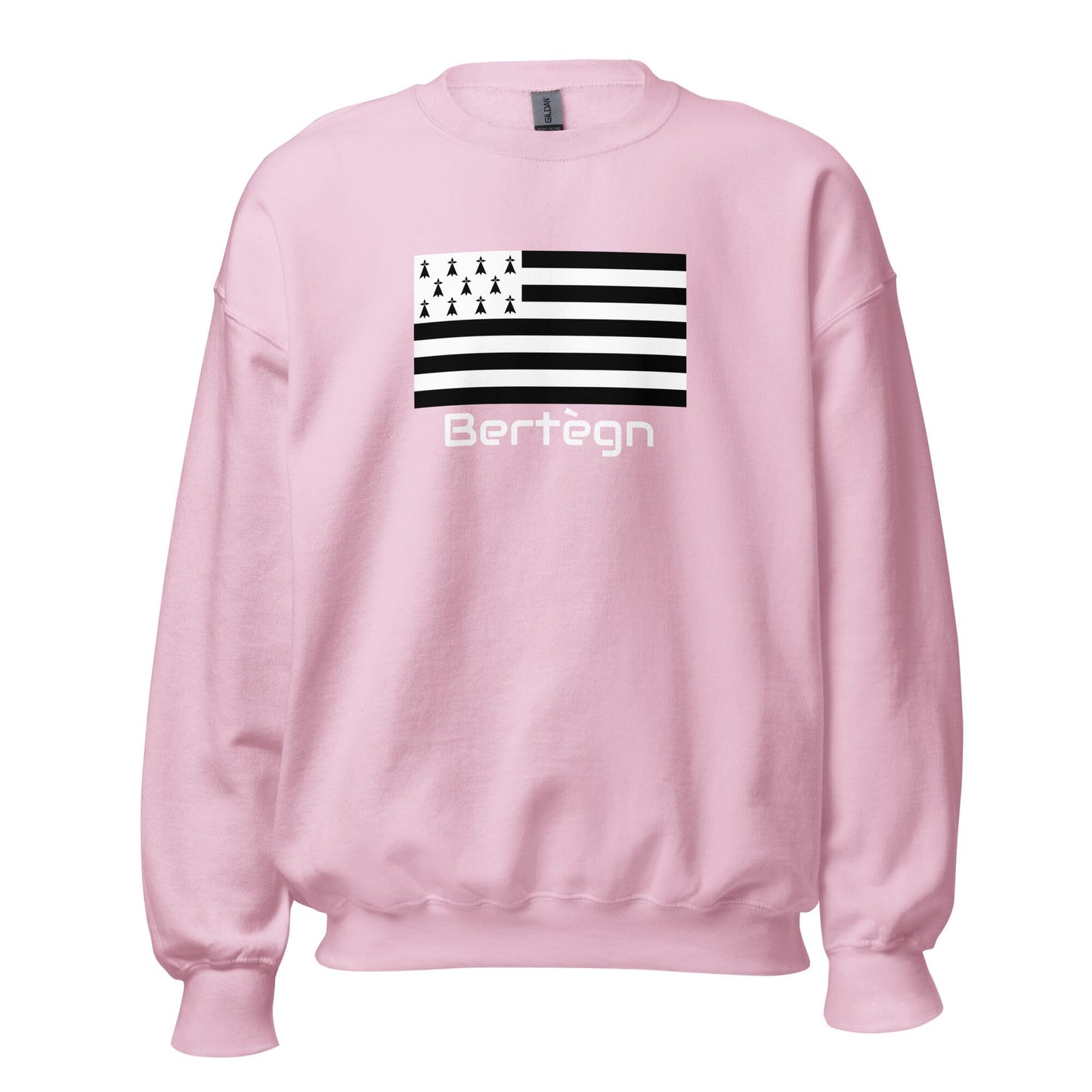 Sweatshirt unisexe Gwenn Ha Du Bertègn sweat-shirt Bevet Breizh Rose Clair S