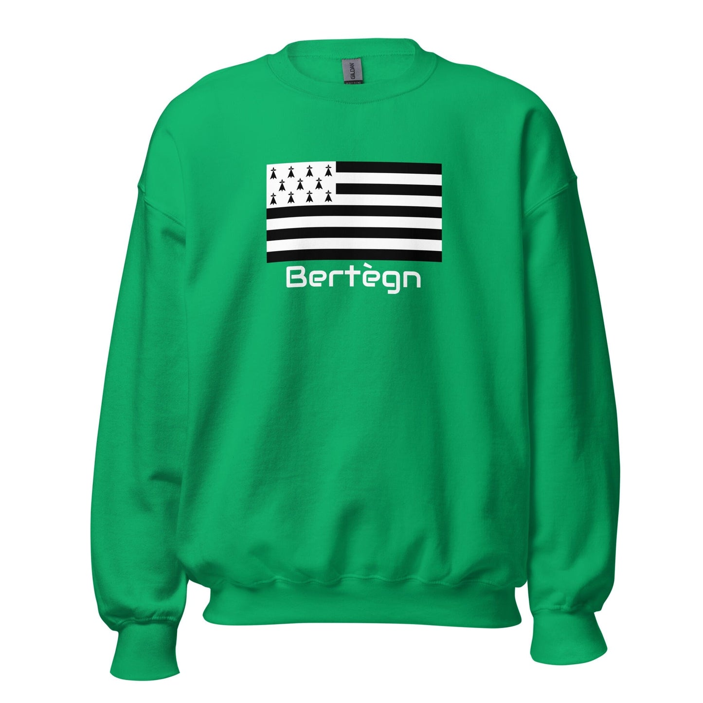 Sweatshirt unisexe Gwenn Ha Du Bertègn sweat-shirt Bevet Breizh Vert menthe S