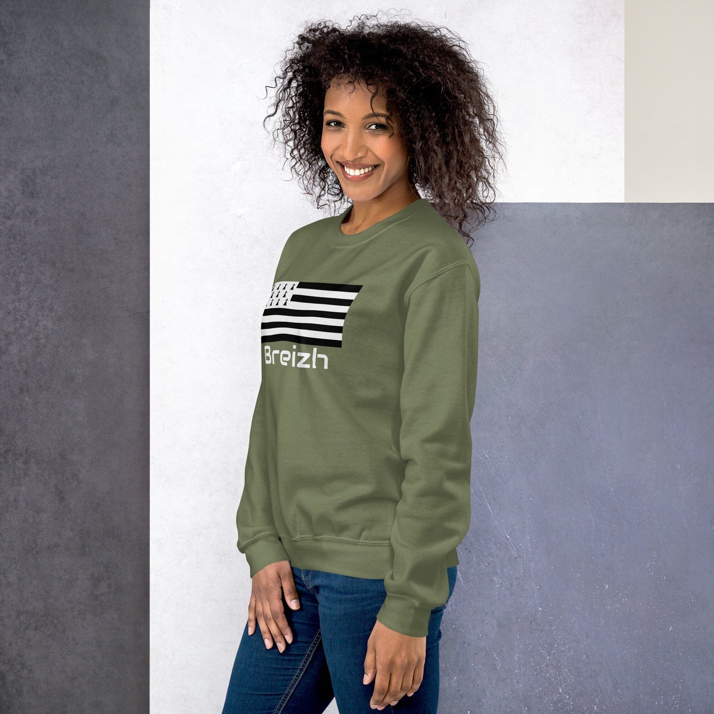 Sweatshirt unisexe Gwenn Ha Du Breizh sweat-shirt Bevet Breizh