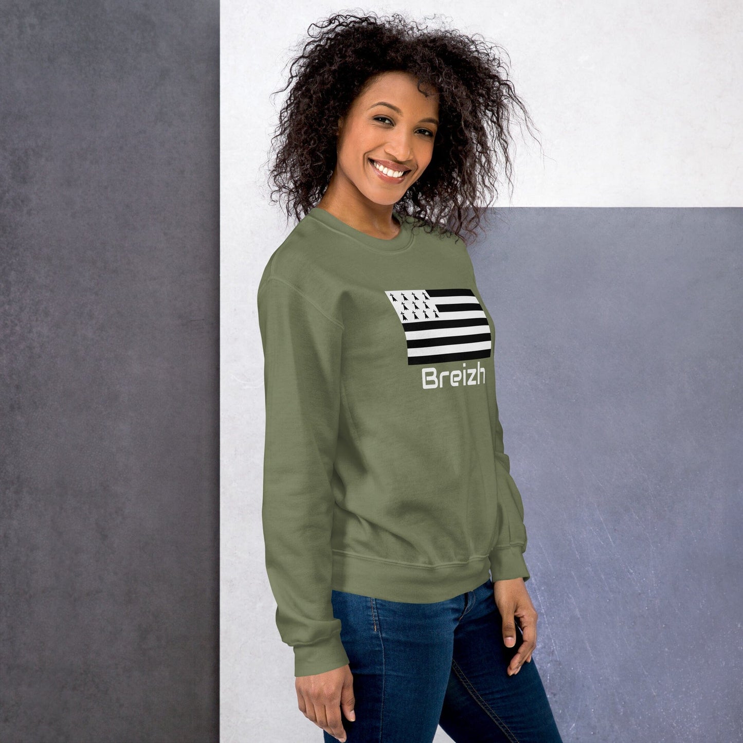 Sweatshirt unisexe Gwenn Ha Du Breizh sweat-shirt Bevet Breizh