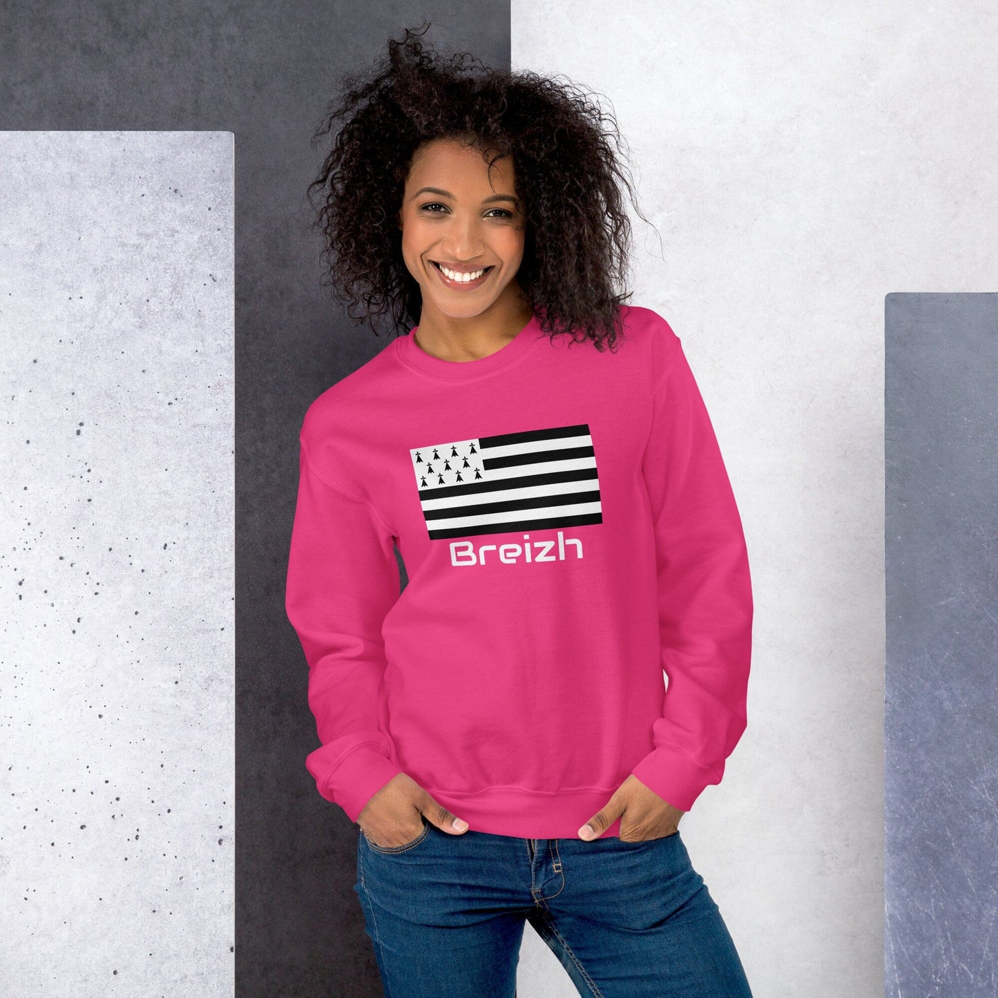 Sweatshirt unisexe Gwenn Ha Du Breizh sweat-shirt Bevet Breizh Heliconia S