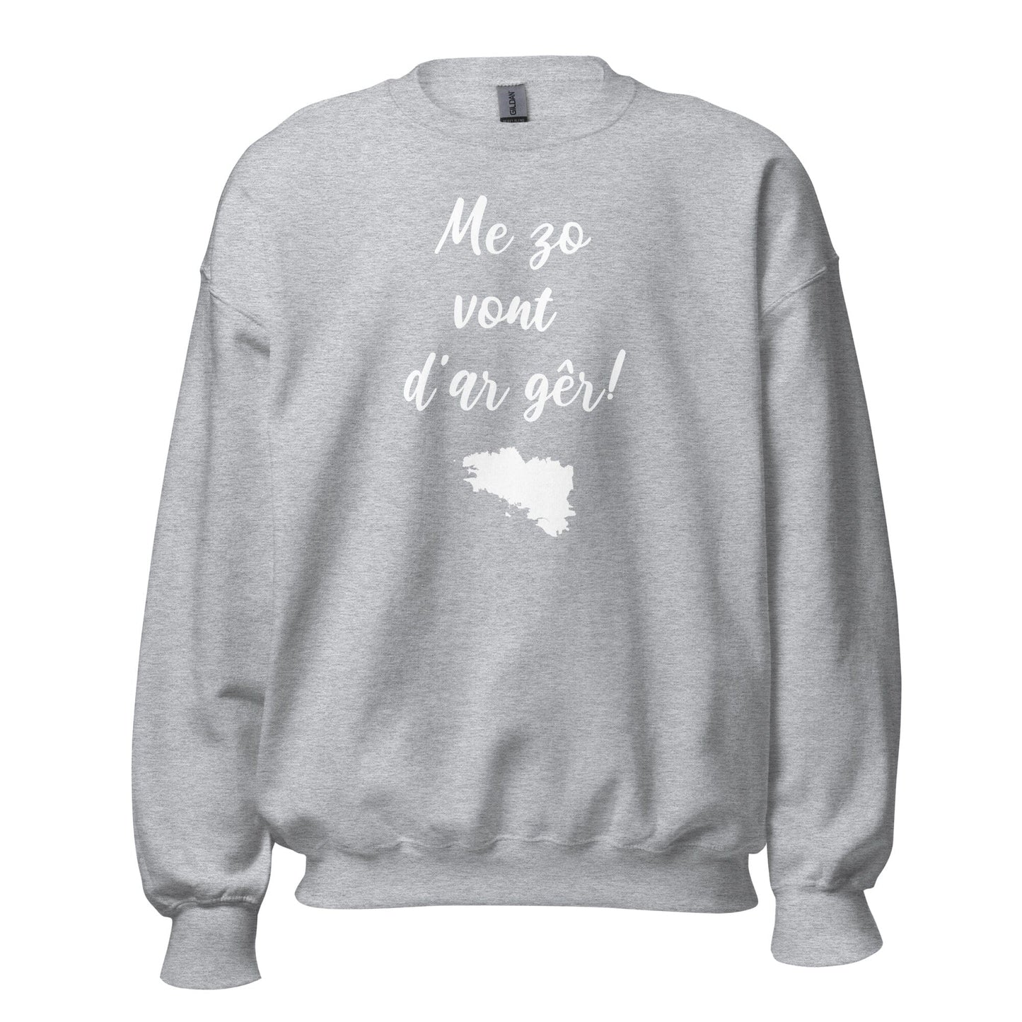 Sweatshirt Unisexe Me zo vont d'ar gêr sweatshirt Bevet Breizh
