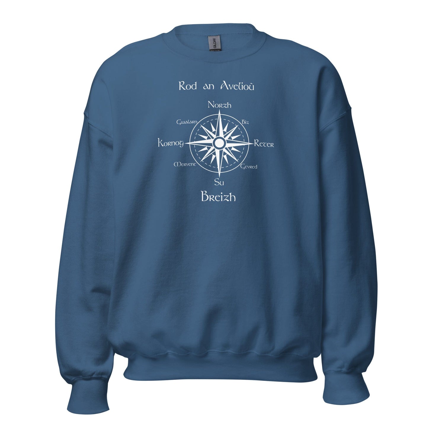 Sweatshirt unisexe rod an avelioù sweat-shirt Bevet Breizh Bleu Indigo S