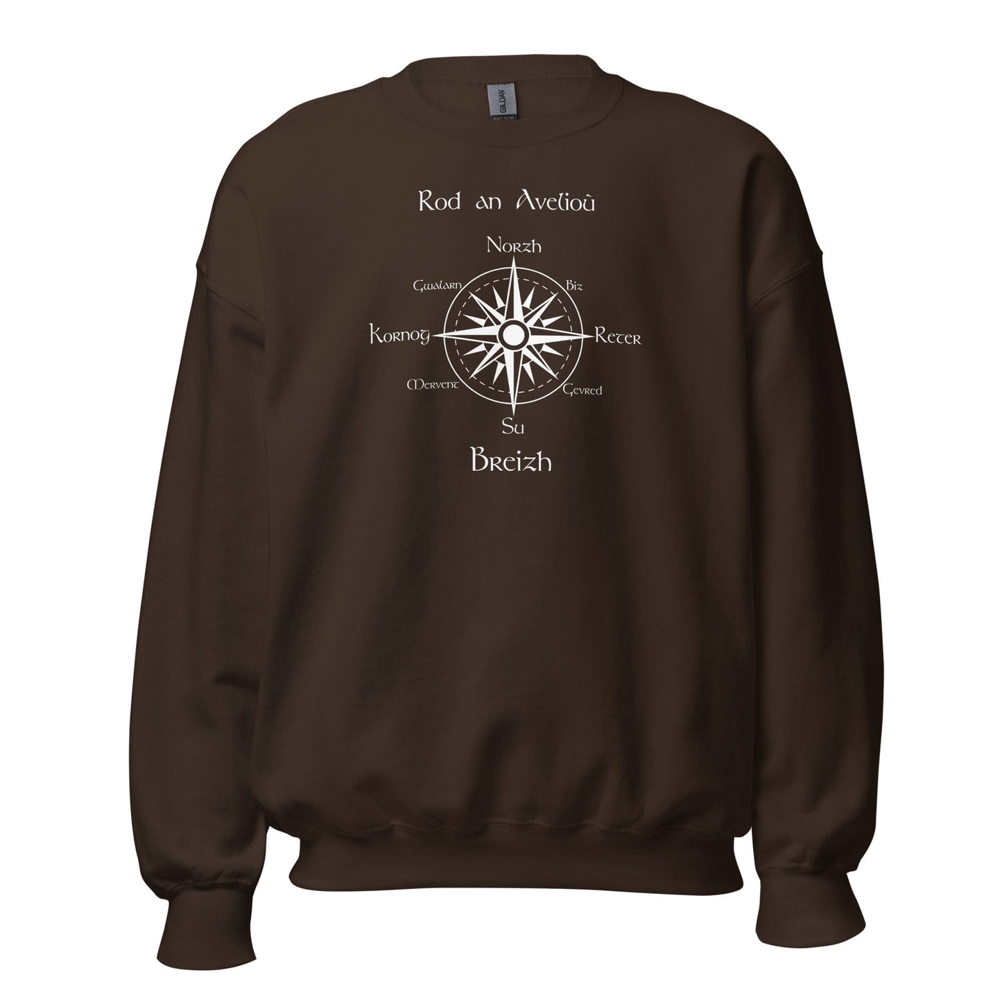 Sweatshirt unisexe rod an avelioù sweat-shirt Bevet Breizh Chocolat Noir S
