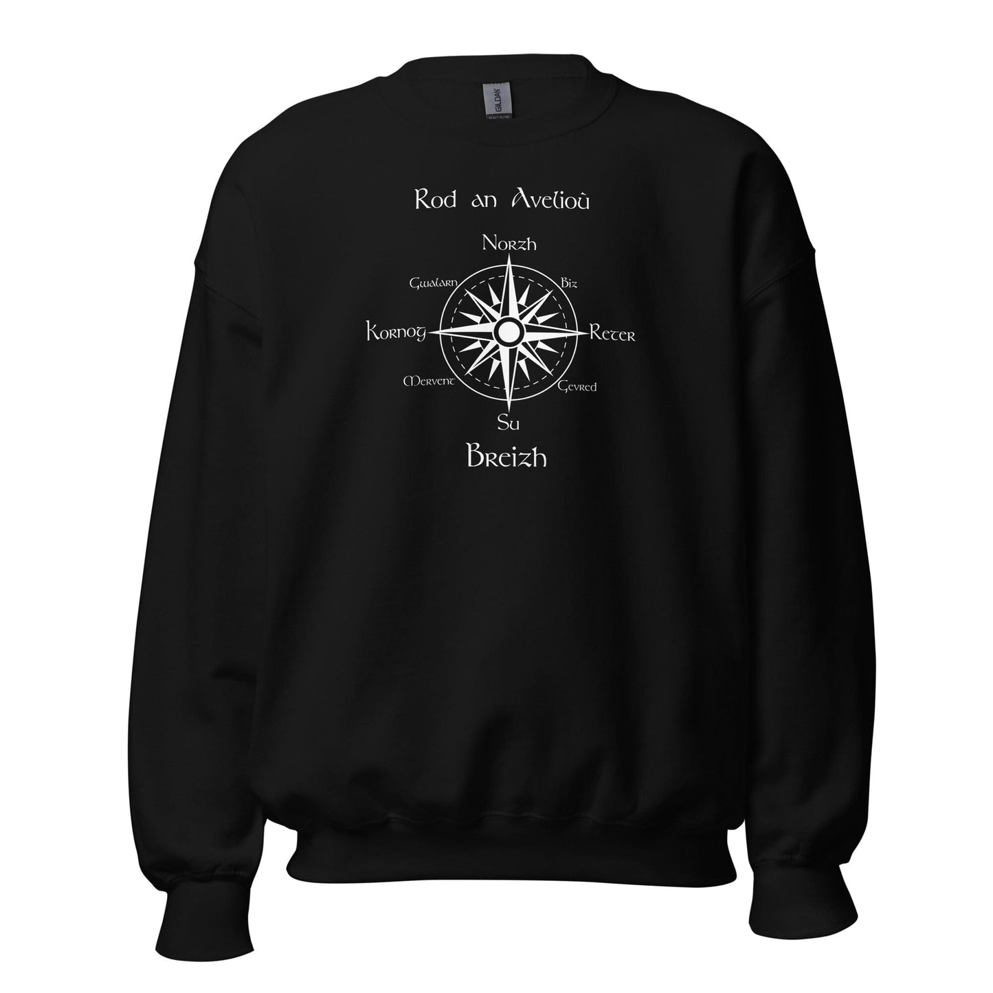 Sweatshirt unisexe rod an avelioù sweat-shirt Bevet Breizh Noir 4XL