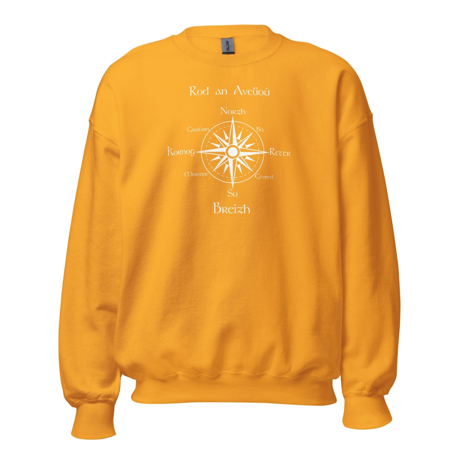 Sweatshirt unisexe rod an avelioù sweat-shirt Bevet Breizh Or S