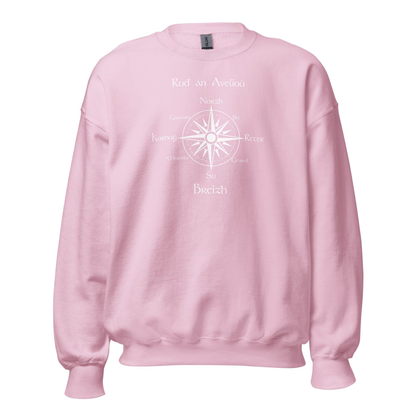 Sweatshirt unisexe rod an avelioù sweat-shirt Bevet Breizh Rose Clair S
