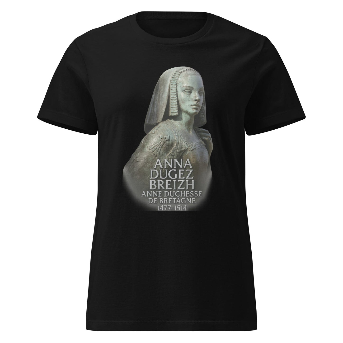 T-shirt Anne de Bretagne pour femme t-shirt Bevet Breizh Noir S