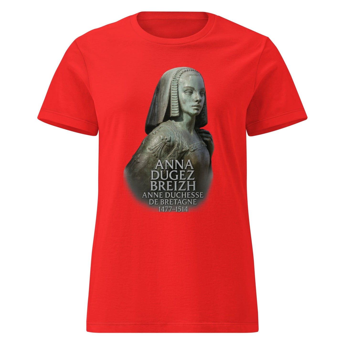 T-shirt Anne de Bretagne pour femme t-shirt Bevet Breizh Rouge S