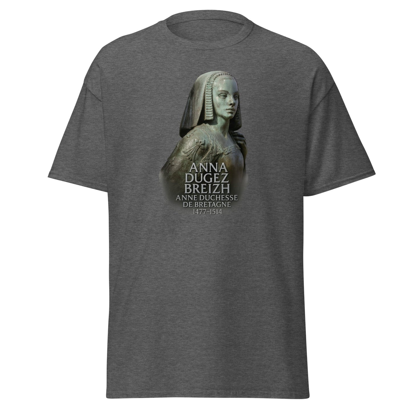 T-shirt Anne de Bretagne t-shirt Bevet Breizh Gris Foncé Chiné S