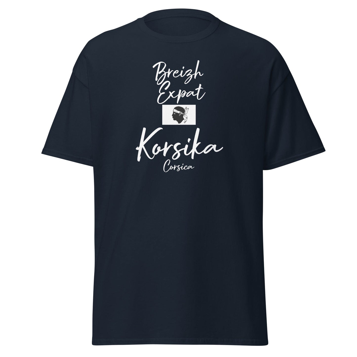 T-shirt Breizh Expat Bretons de Corse t-shirt Bevet Breizh Bleu Marine S