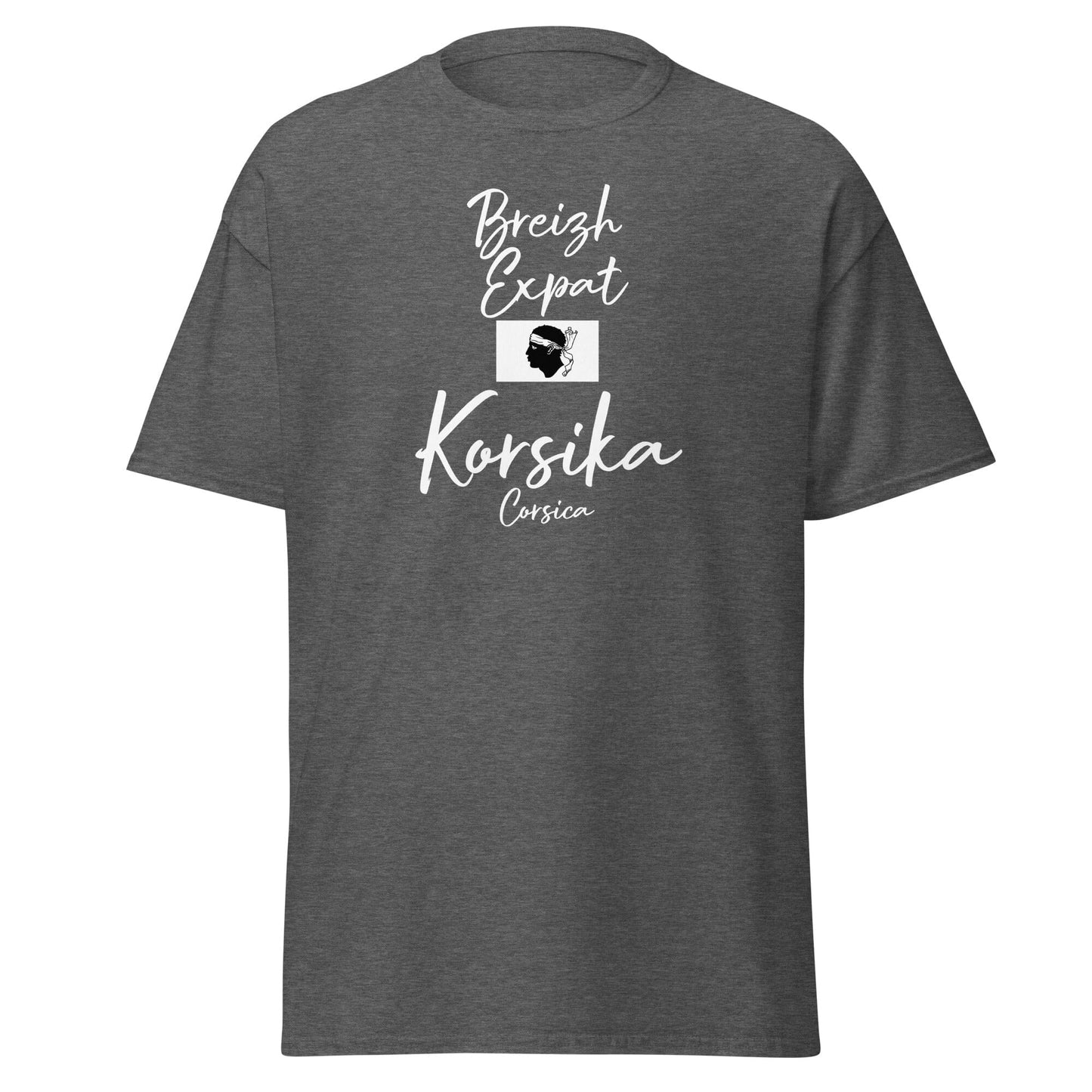 T-shirt Breizh Expat Bretons de Corse t-shirt Bevet Breizh Gris Foncé Chiné S