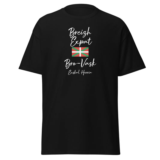 T-shirt Breizh Expat Bretons du Pays basque t-shirt Bevet Breizh Noir S