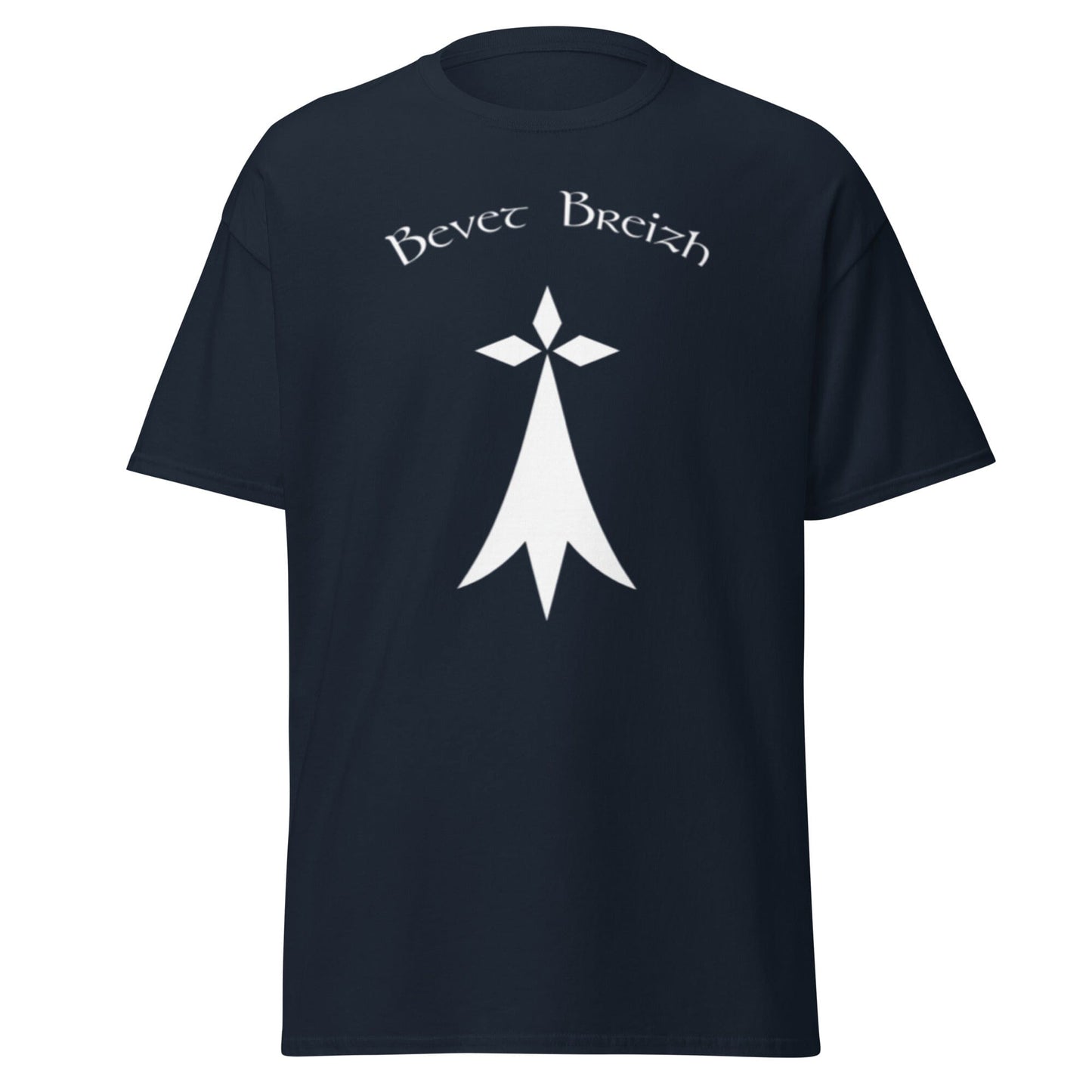 T-shirt Bro Gozh Ma Zadoù pour homme Bevet Breizh Bleu Marine S