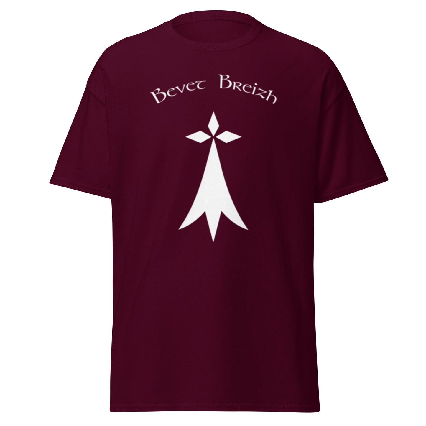 T-shirt Bro Gozh Ma Zadoù pour homme Bevet Breizh Bordeaux S