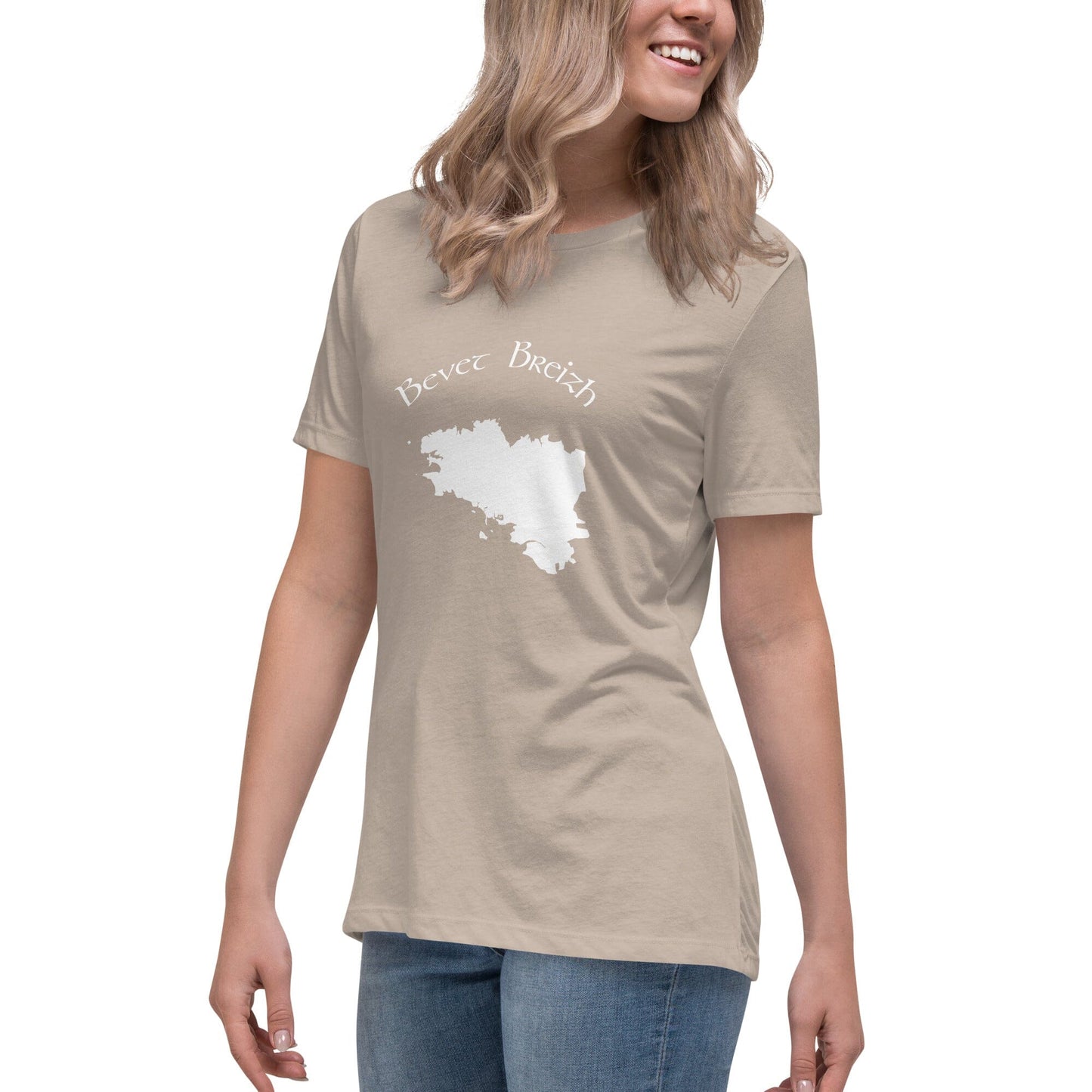 T-shirt Décontracté pour Femme Bevet breizh Bevet Breizh Vert de gris Chiné S