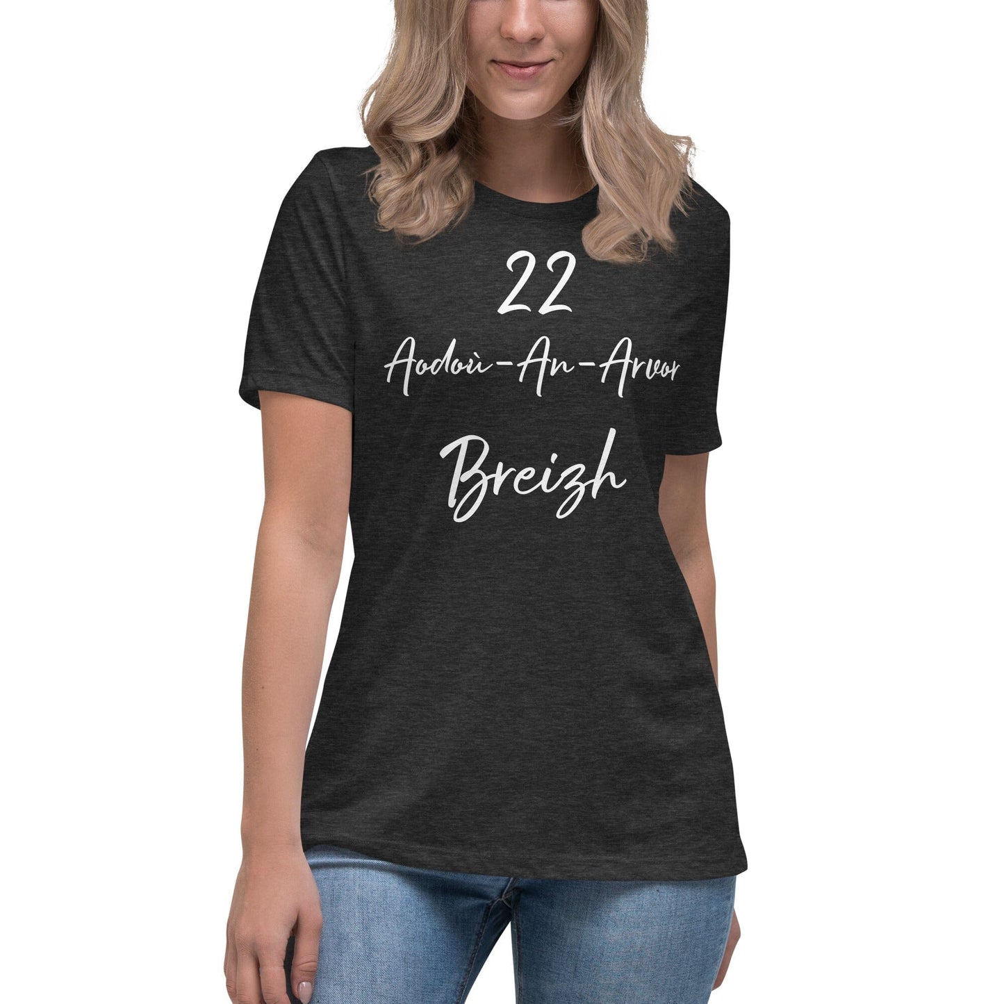 T-shirt femme 22 Aodoù-an-Arvor Breizh t-shirt Bevet Breizh Gris Foncé Chiné S