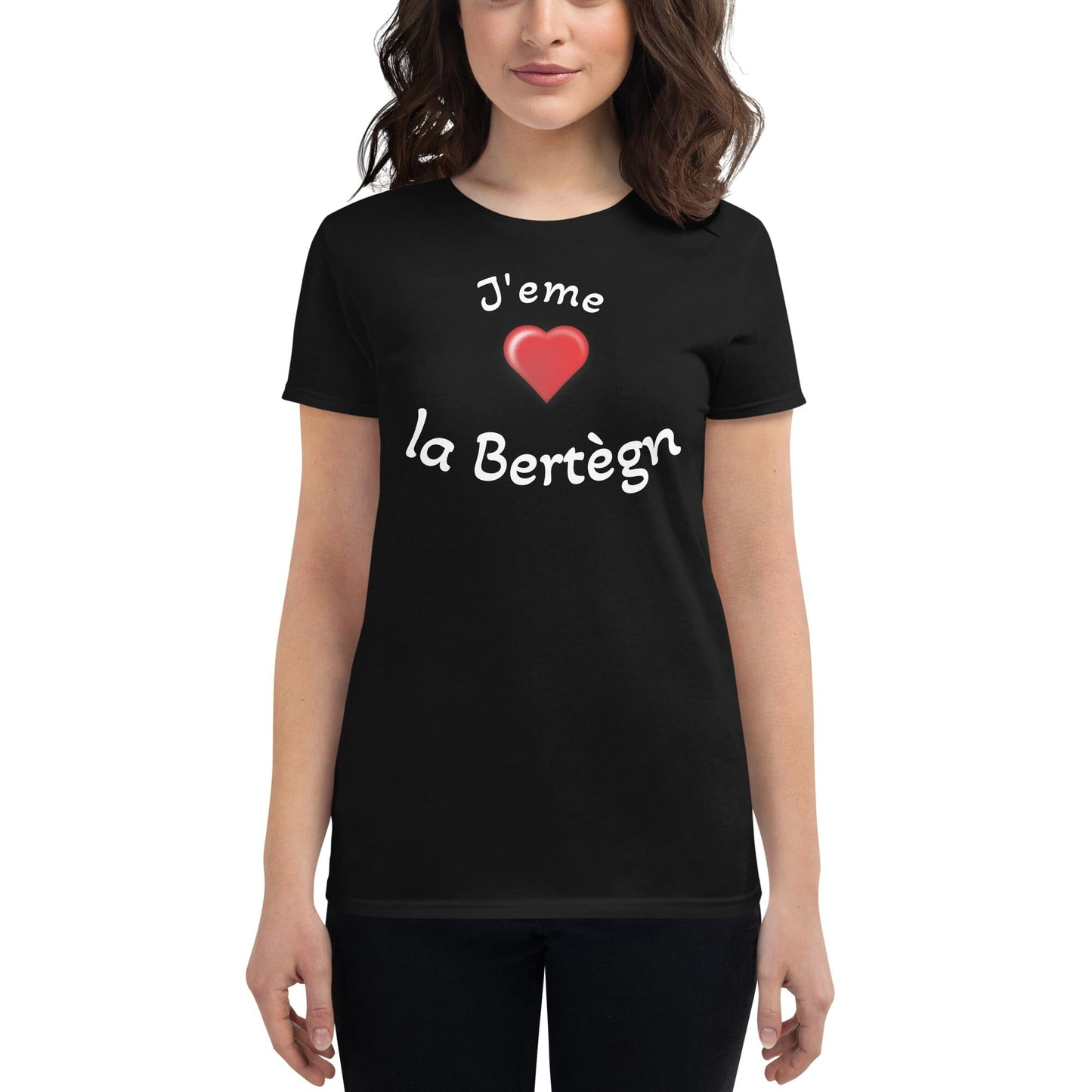 T-shirt femme j'eme la Bertègn t-shirt Bevet Breizh Noir S
