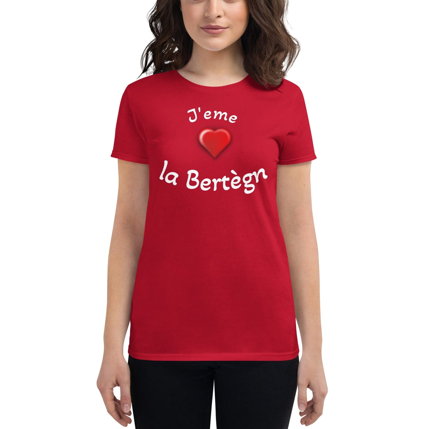 T-shirt femme j'eme la Bertègn t-shirt Bevet Breizh True Red S