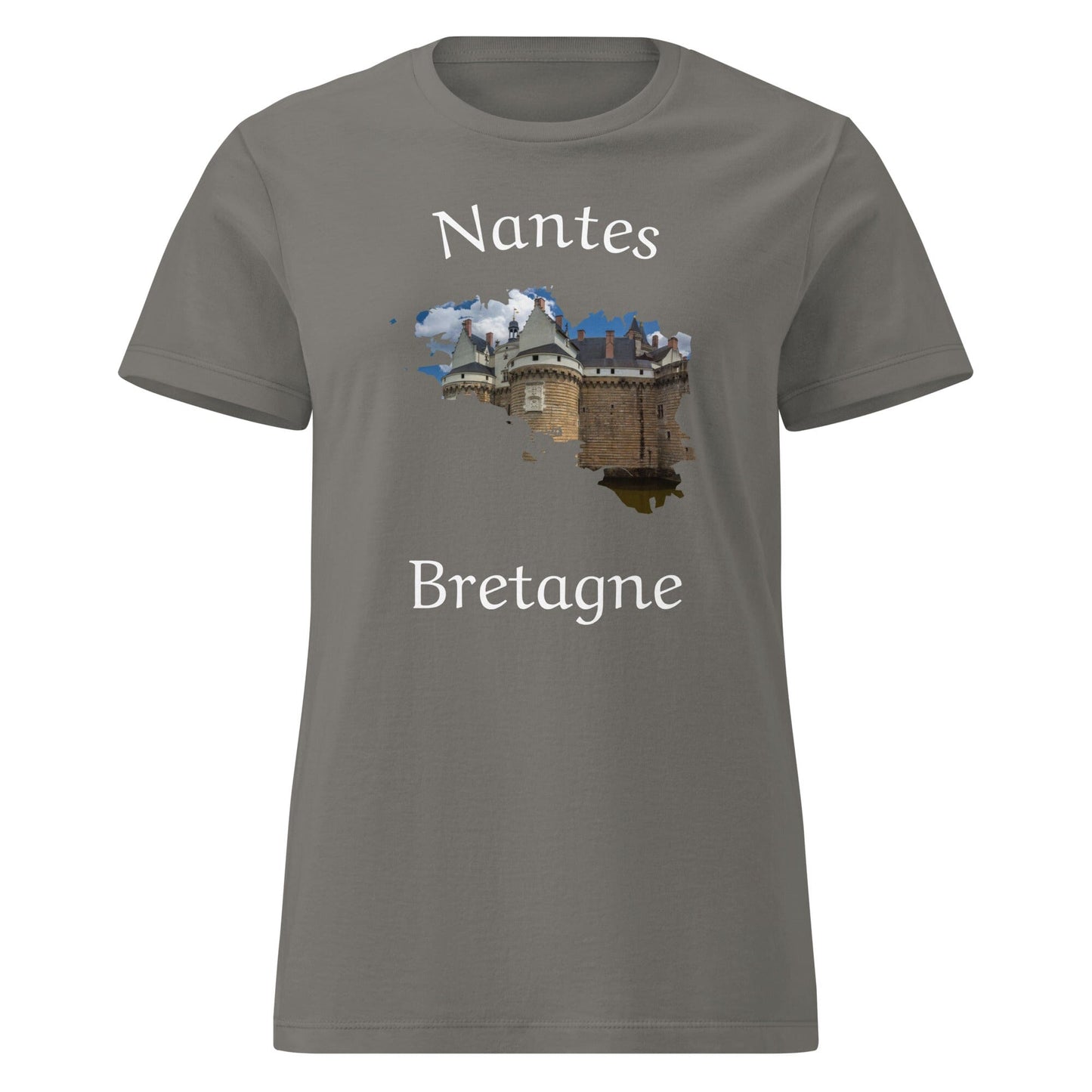 T-shirt femme Nantes en Bretagne t-shirt Bevet Breizh Anthracite S