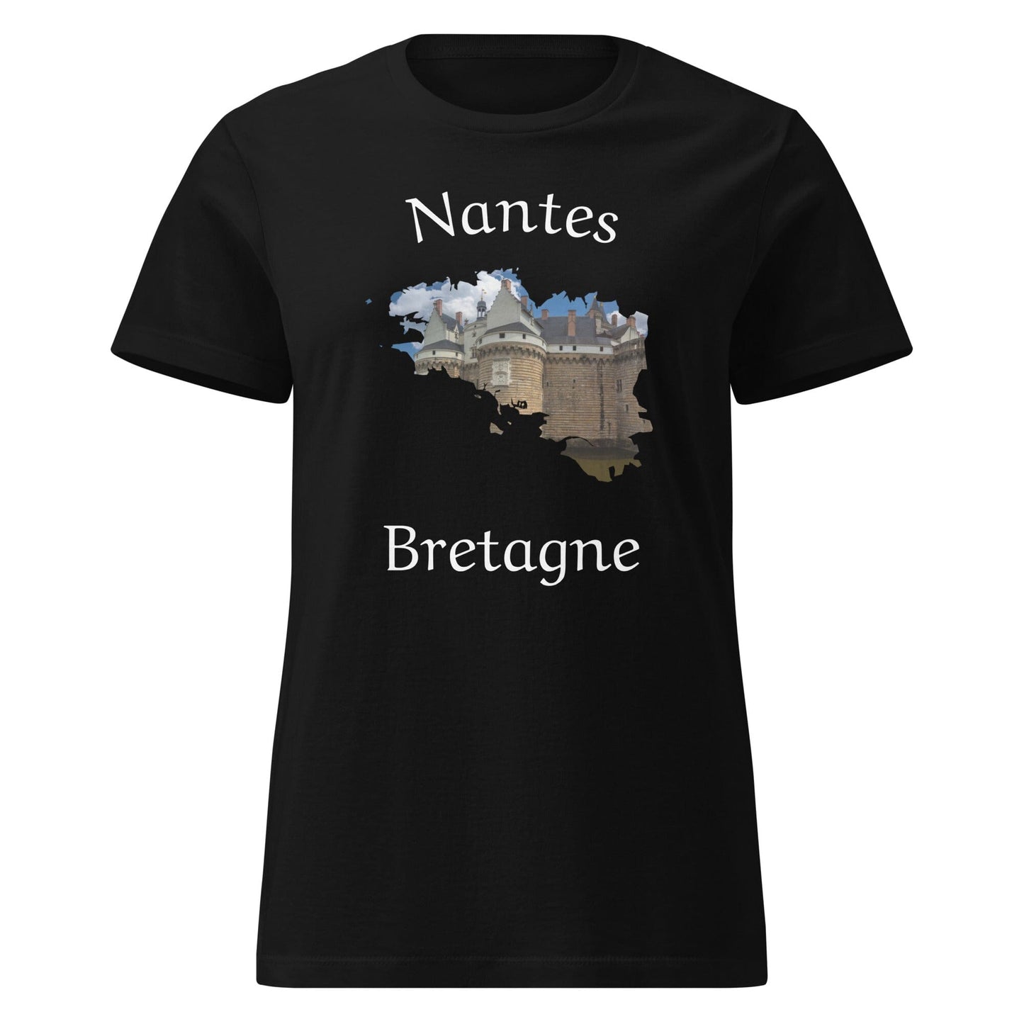 T-shirt femme Nantes en Bretagne t-shirt Bevet Breizh Noir S