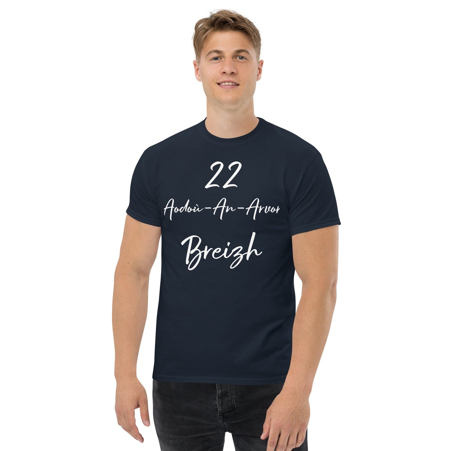 T-shirt homme 22 Aodoù-An-Arvor Breizh Bevet Breizh Bleu Marine S